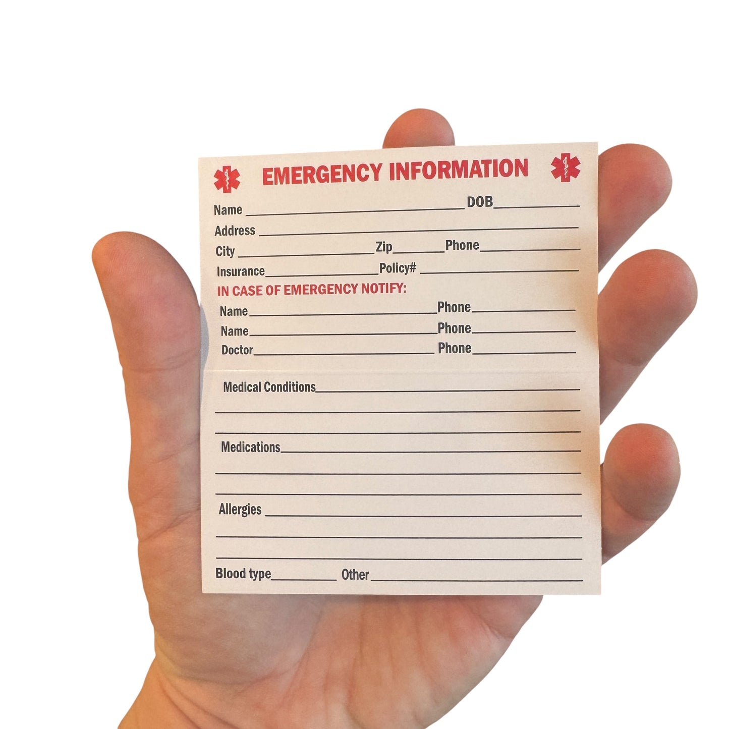 Medical Alert Card — Alzheimers Disease