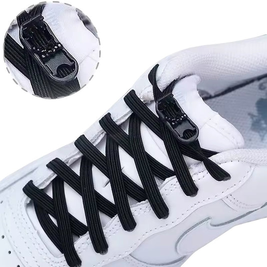 Adaptive ‘No Tie’ Elastic Shoelaces — with Buckle