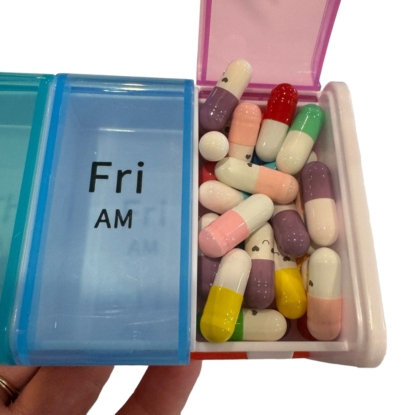 7 Day Pill Box — 2x Day — Super Sized Jumbo Box
