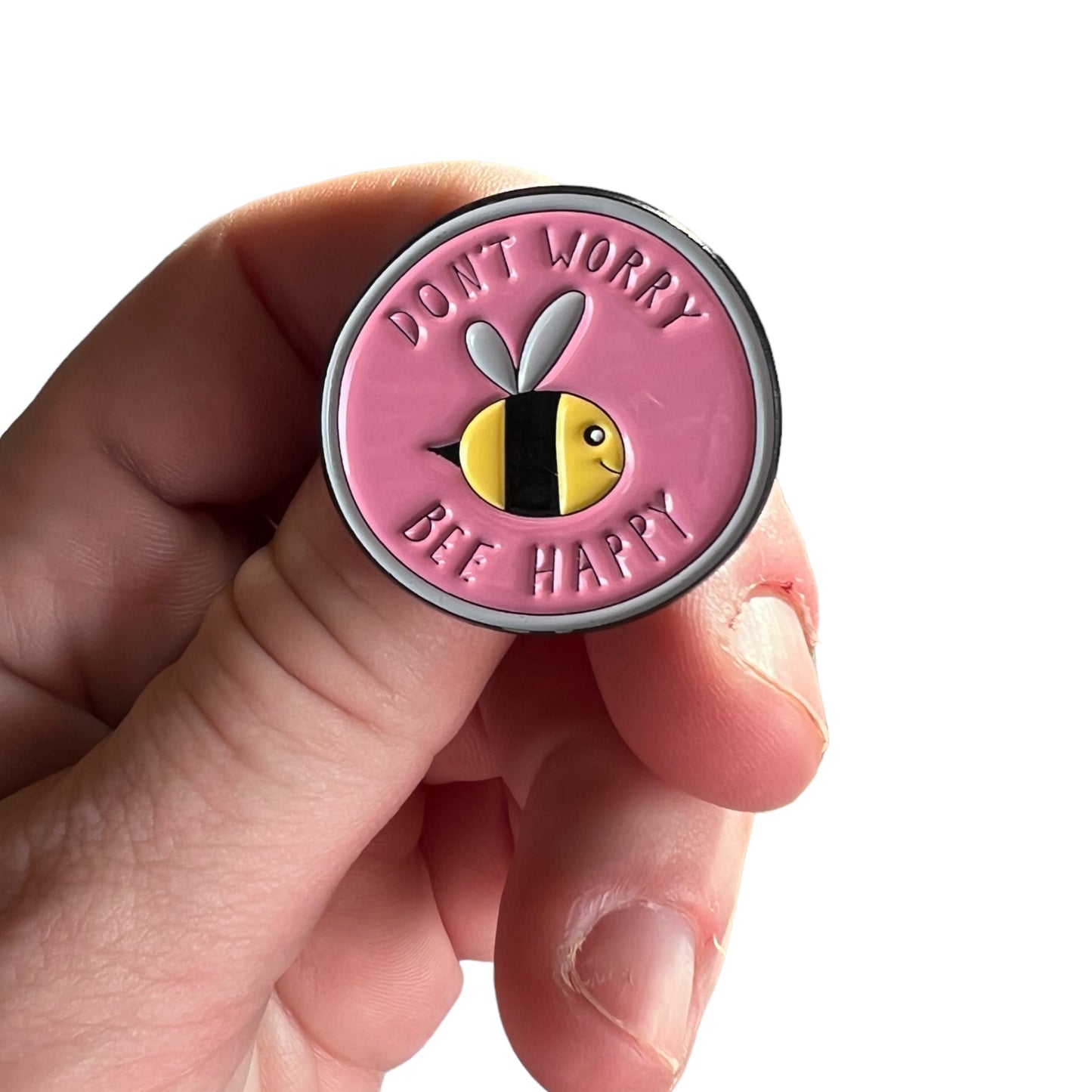 Pin — 'Dont Worry, Bee Happy!’