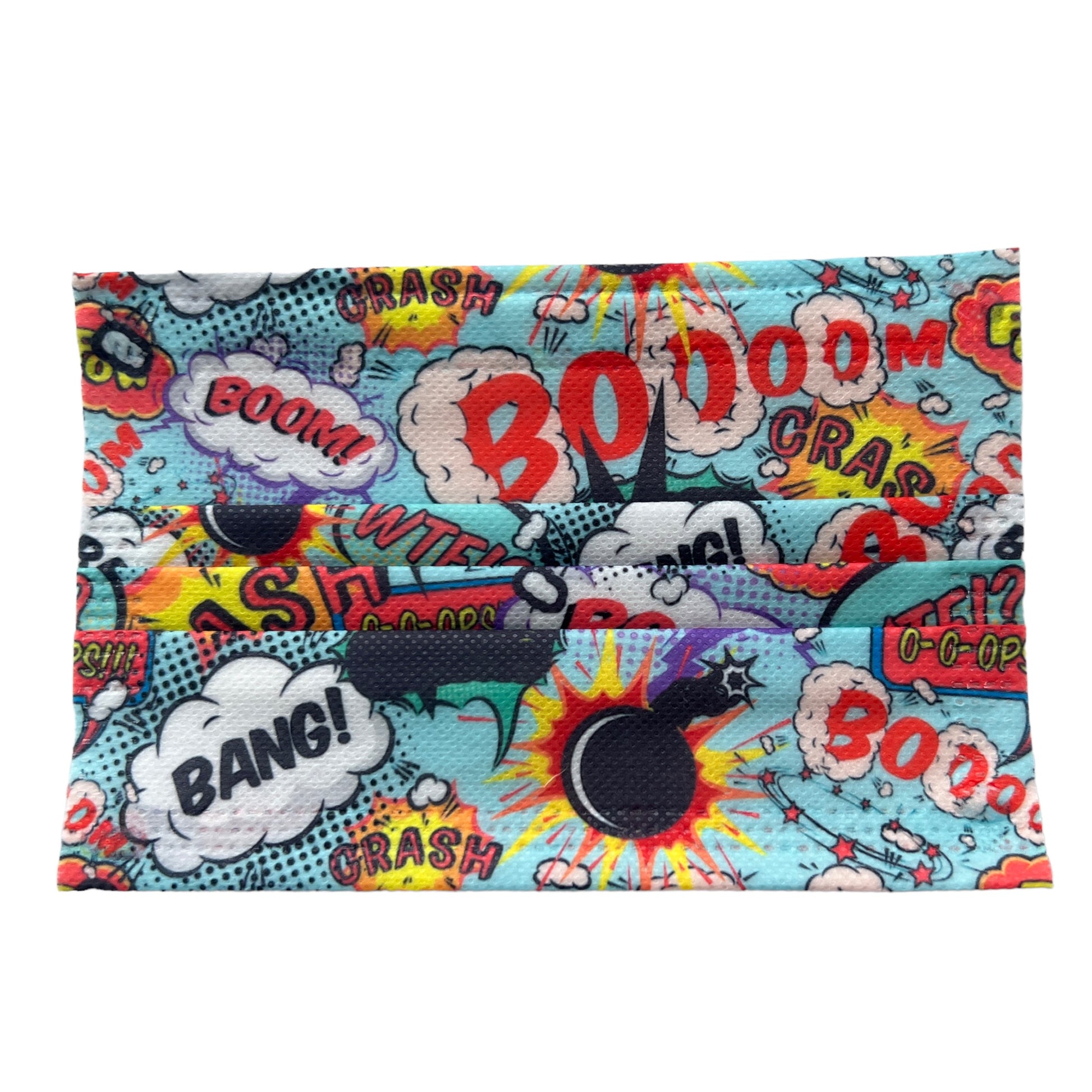 Disposable Printed Kids Masks Mask SPIRIT SPARKPLUGS Cartoon Explosions - Blue