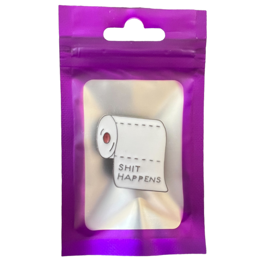 Pin — 'Shit Happens'. Toilet Paper.  SPIRIT SPARKPLUGS
