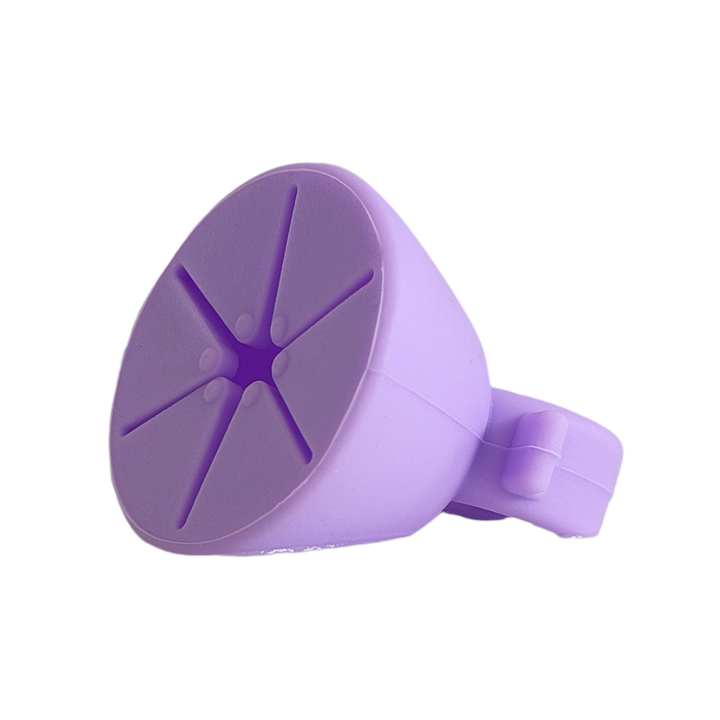 Vinyl Waste Collector / Wearable Nail Polish Bottle / Art Bin Health & Beauty SPIRIT SPARKPLUGS Purple