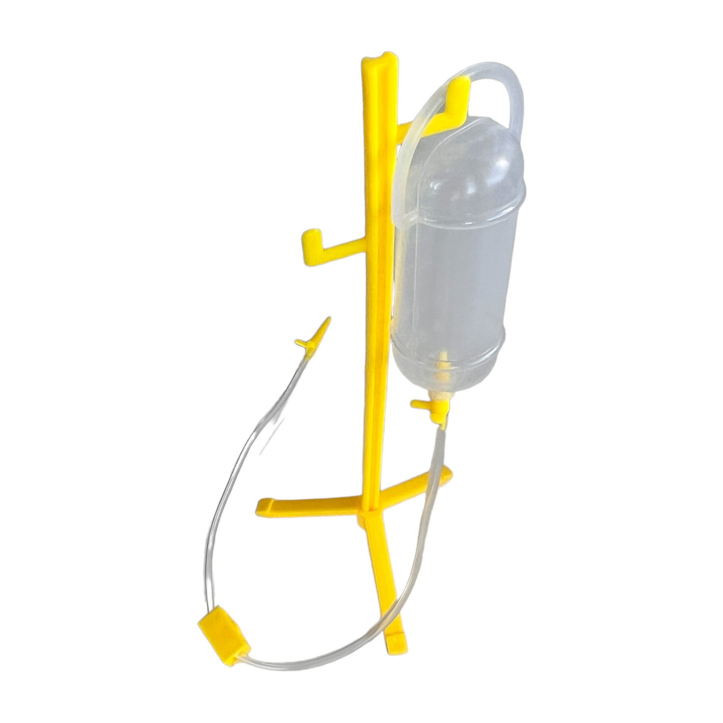 Medical Play — Pretend IV Pole (for little dolls) Kids SPIRIT SPARKPLUGS Yellow