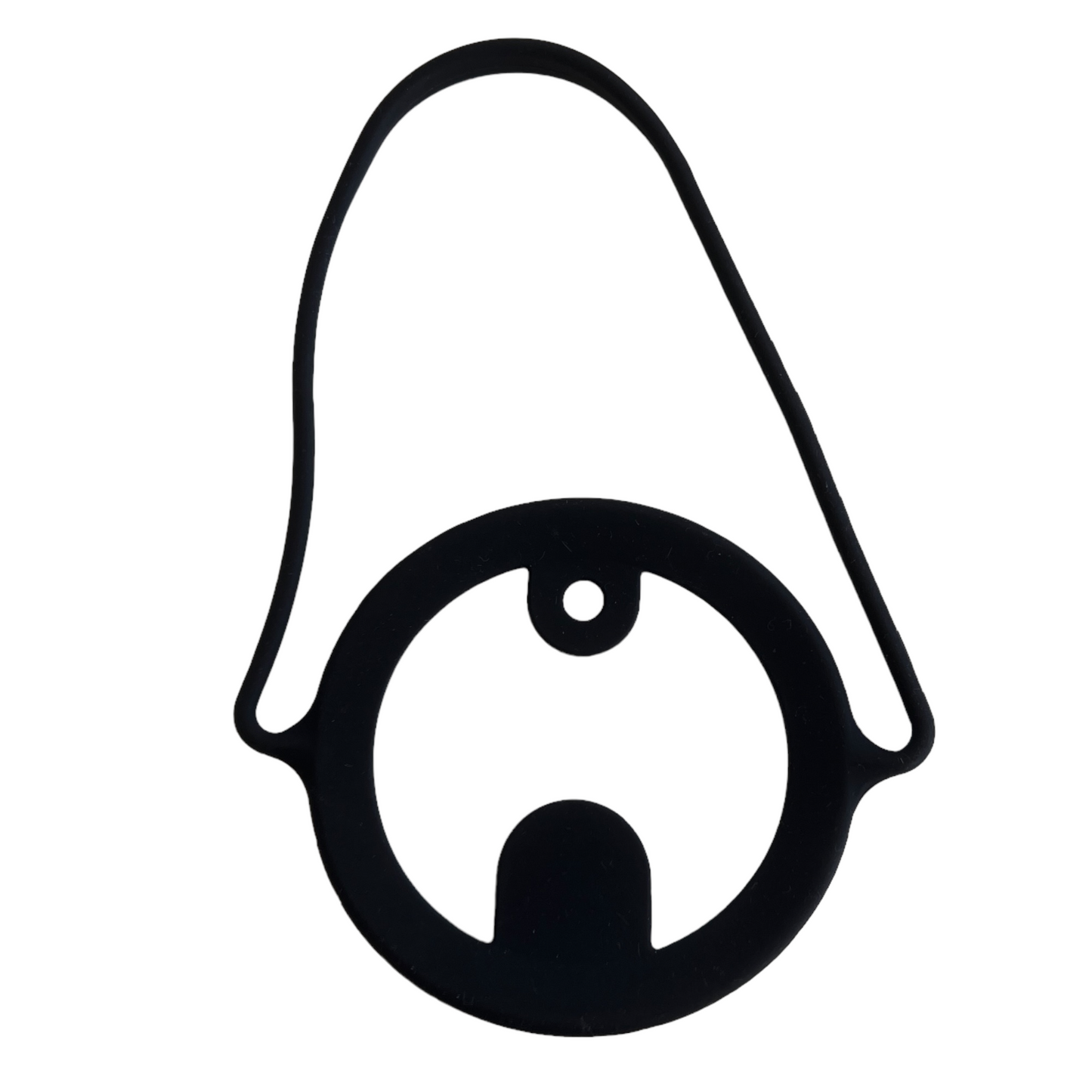 Silicone Drink Carrier Strap with Straw  SPIRIT SPARKPLUGS Black