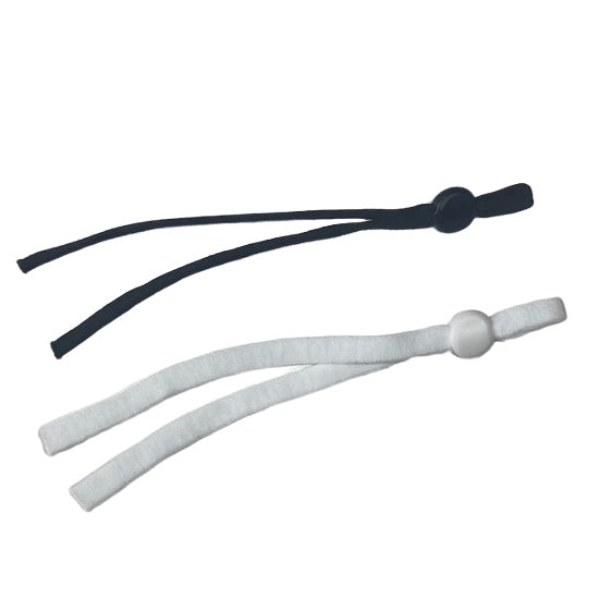 Mask Strap Elastics 20 Pack (10 White / 10 Black ) Masks SPIRIT SPARKPLUGS Elastic