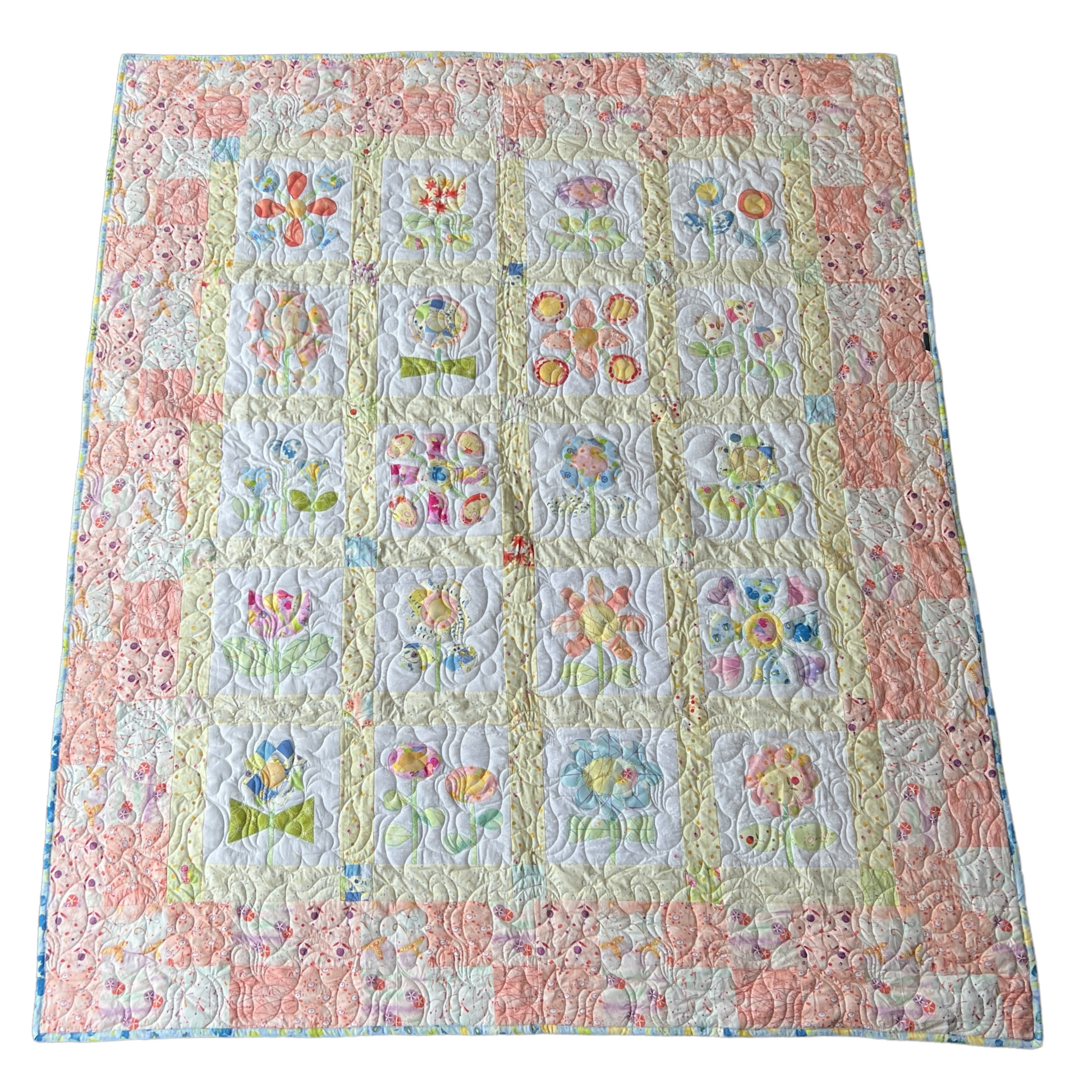 Quilt — Floral, Single Bed Quilt Baby & Toddler Car Seat Accessories Splash Quilting