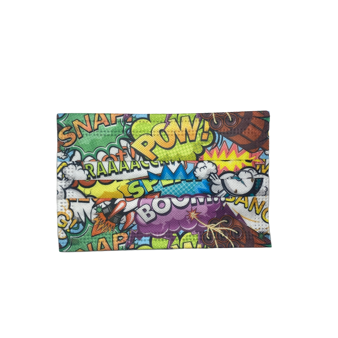 Disposable Printed Kids Masks Mask SPIRIT SPARKPLUGS Purple Text Bubbles