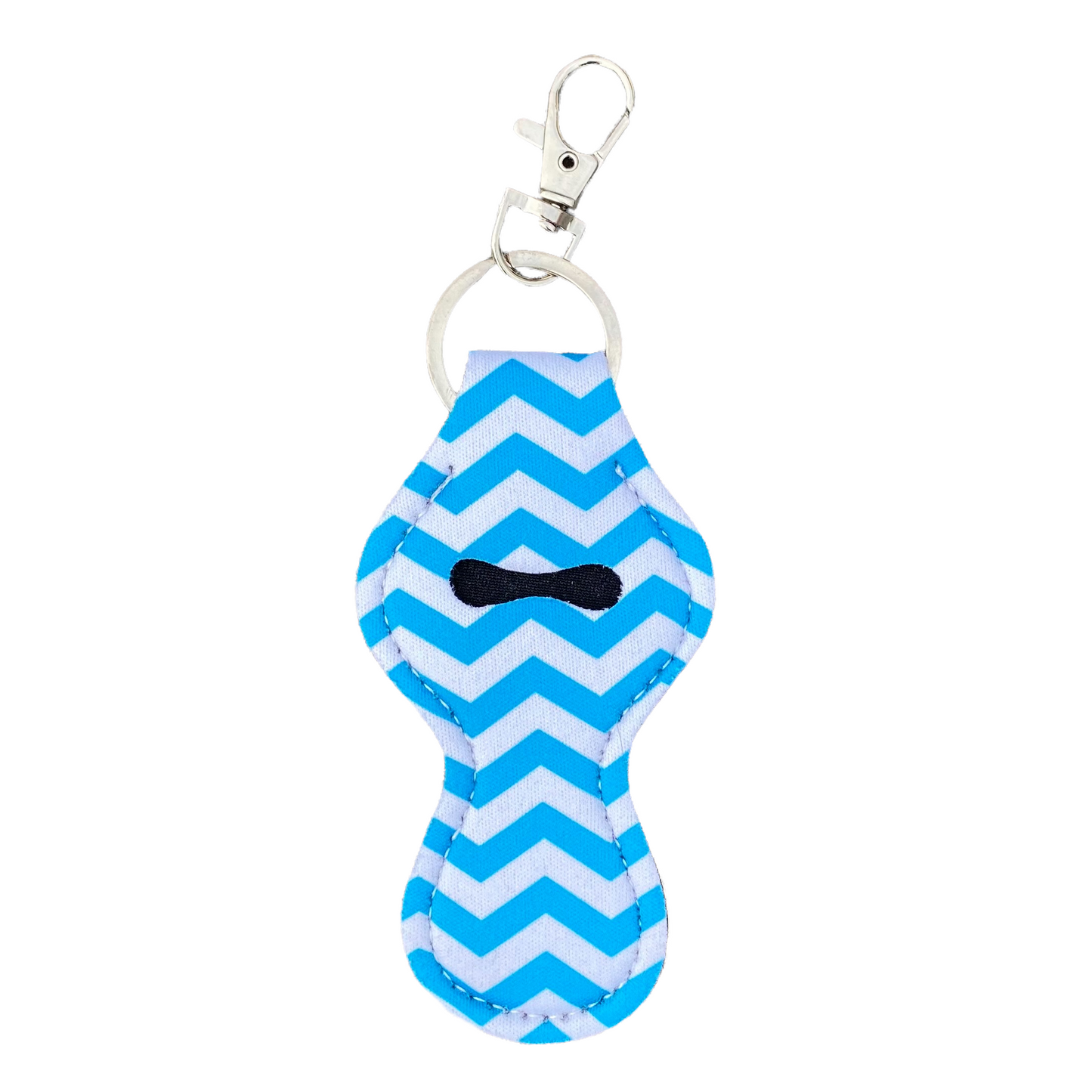 Keyring — Lipstick/Chapstick Holder Keychains SPIRIT SPARKPLUGS Blue Zigzag