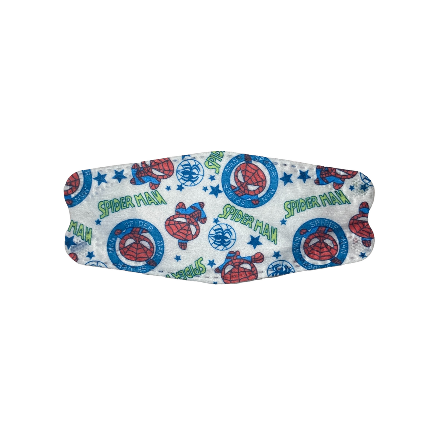 Three Panel Disposable Kids Masks Superhero Masks SPIRIT SPARKPLUGS White Spiderman