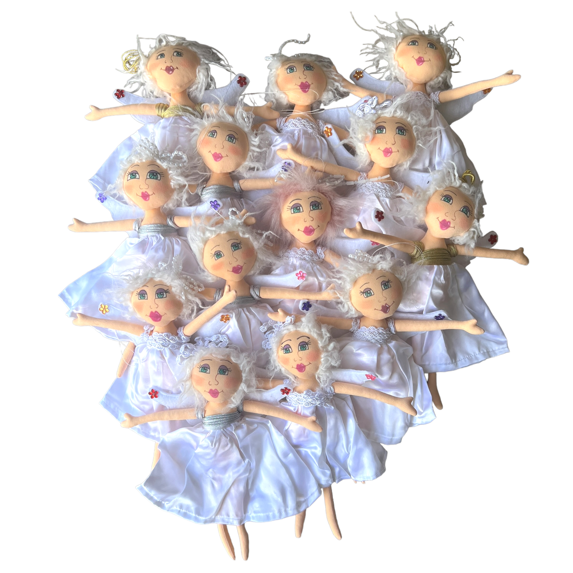 Hanging Christmas Angel Dolls  Splash Quilting