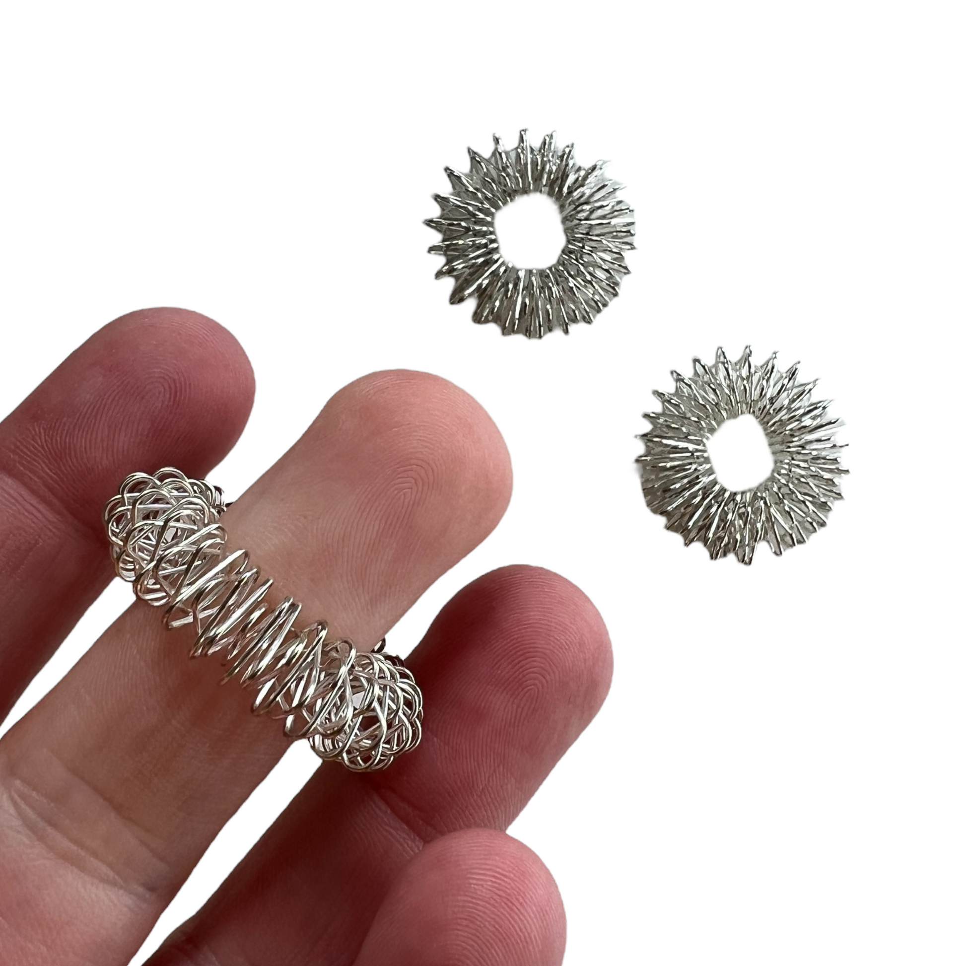 💎💡✝️ Acupuncture Pressure and Sensory Relief Bands  SPIRIT SPARKPLUGS Ring