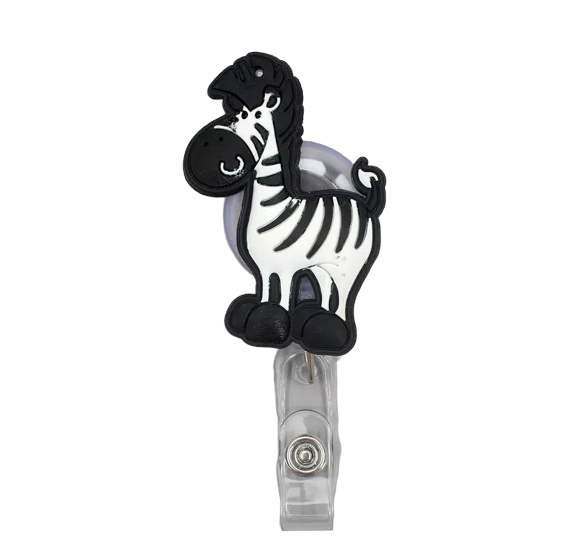 Zebra — Retractable Badge Holder (Nurses) Badge & Pass Holders SPIRIT SPARKPLUGS Zebra