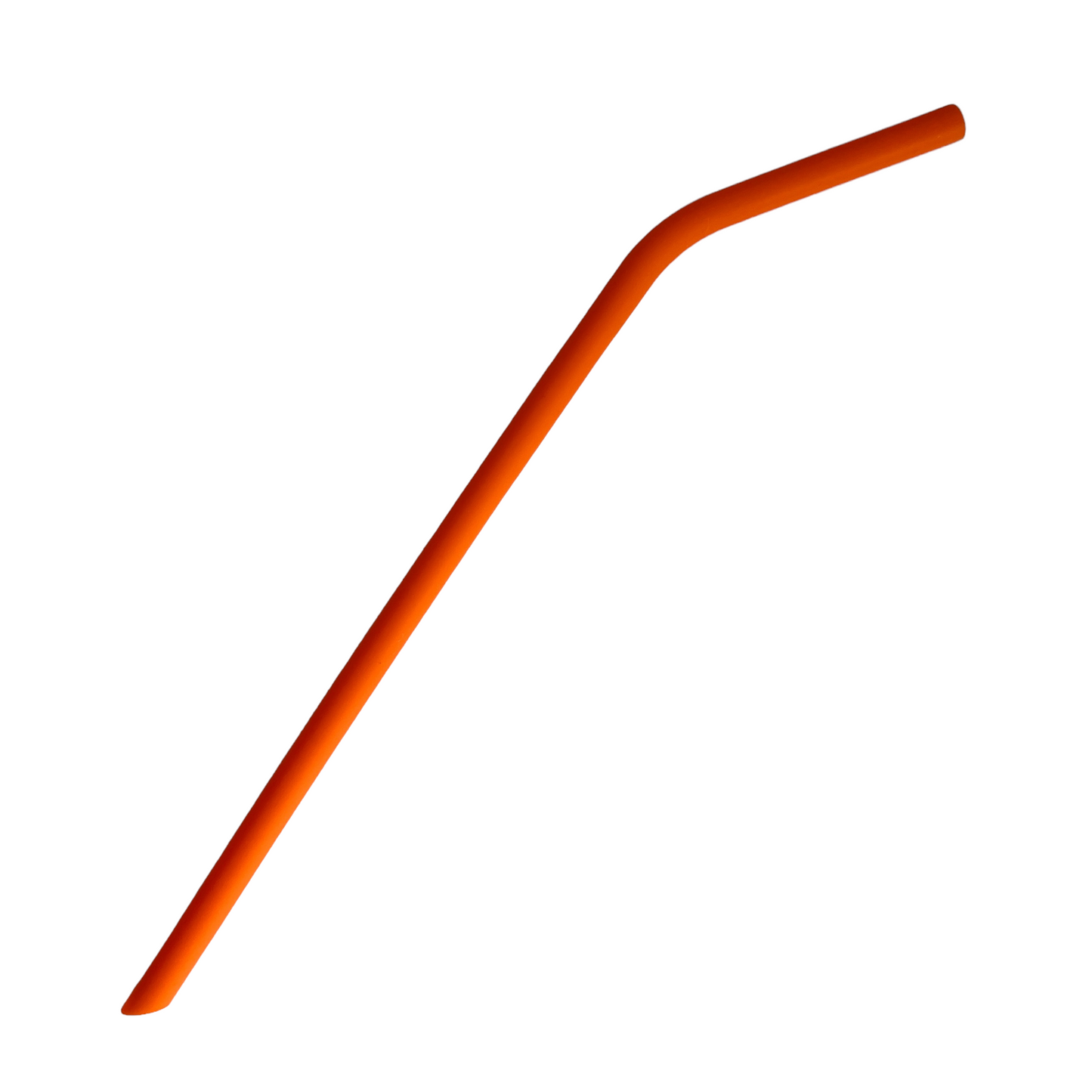 Tall Silicone Straws SPIRIT SPARKPLUGS Orange