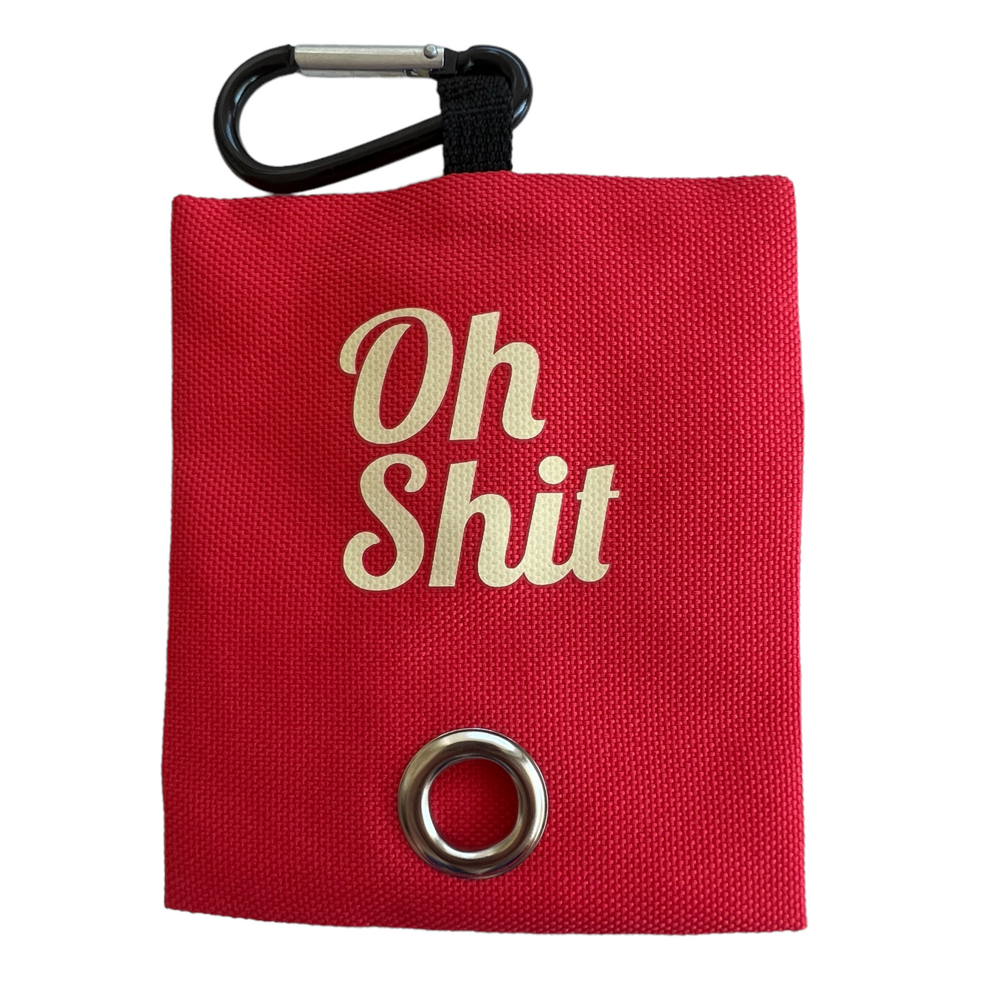 “Oh Sh*t” Rubbish Bag Dispenser Pet Waste Bag Dispensers & Holders SPIRIT SPARKPLUGS Red
