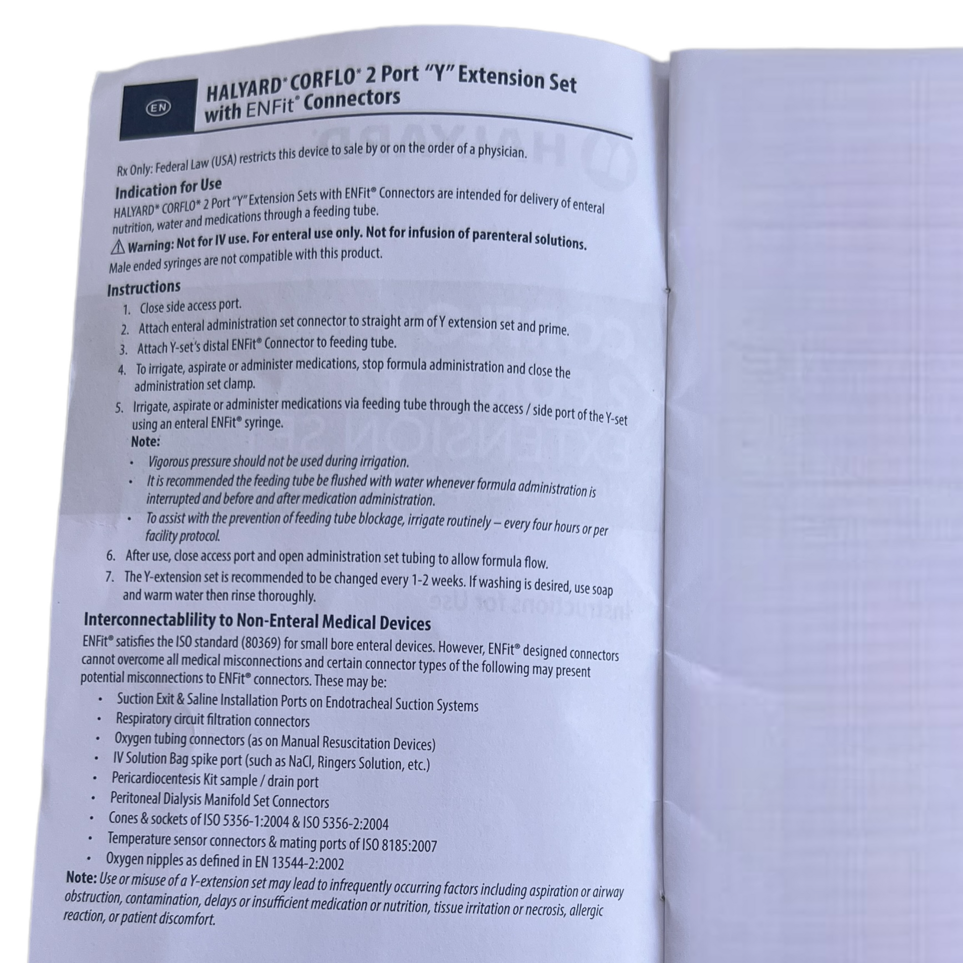 ENFit Feeding Tube Extension Set by Corflo (Short) Medical Supplies SPIRIT SPARKPLUGS