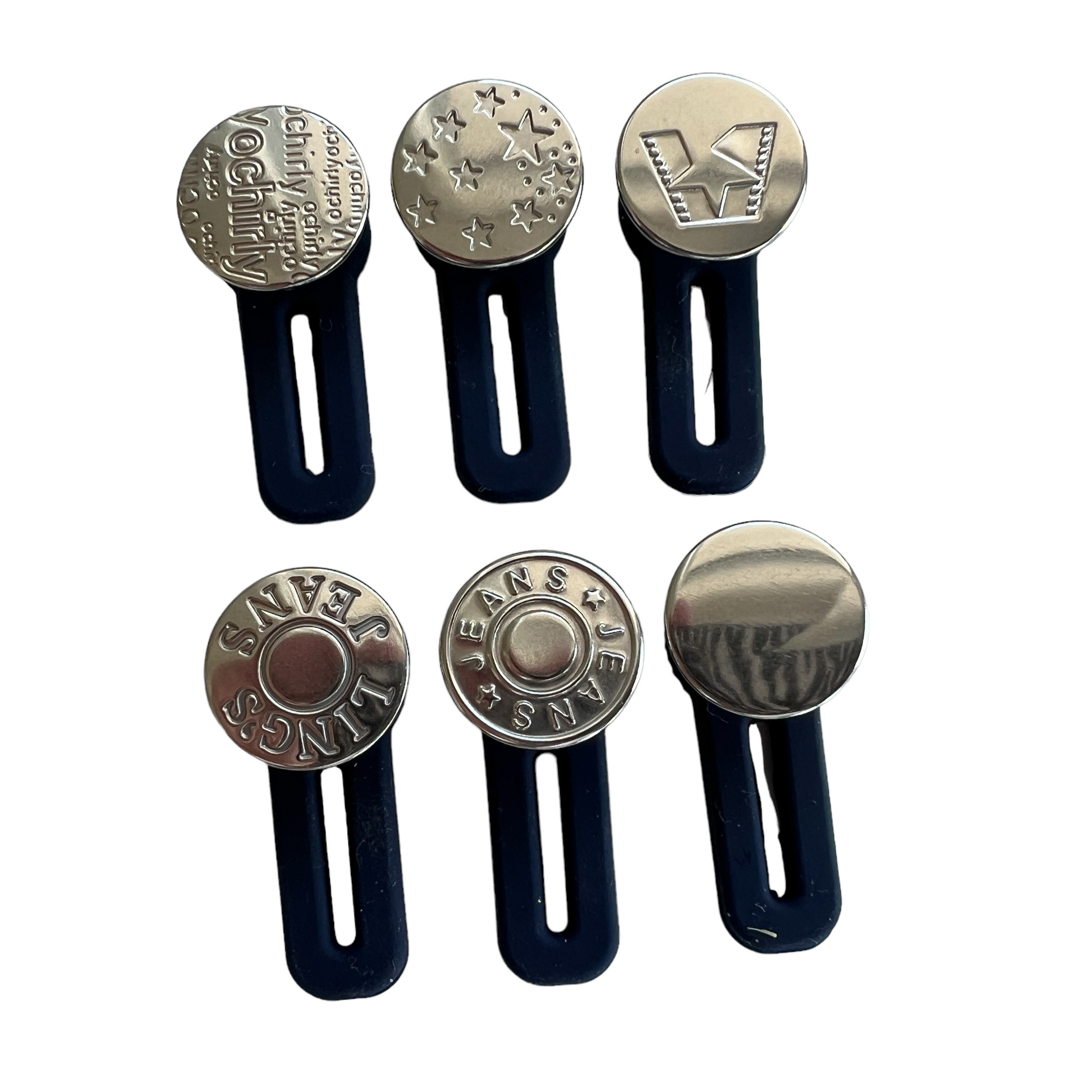 🍦💡⭐️🤞🏼📸🎥 Pants Button Extender Wearable SPIRIT SPARKPLUGS Silver