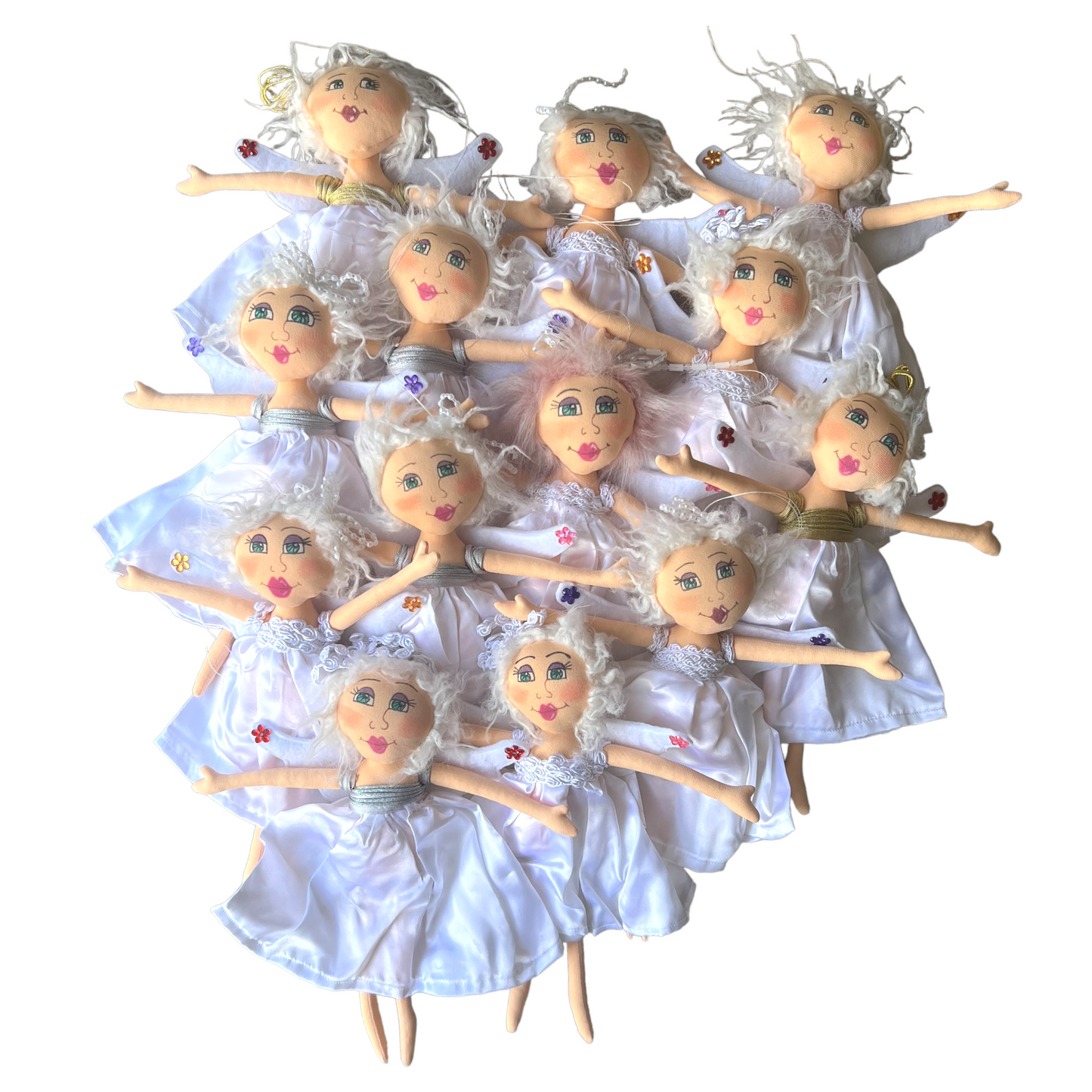 Hanging Christmas Angel Dolls  Splash Quilting