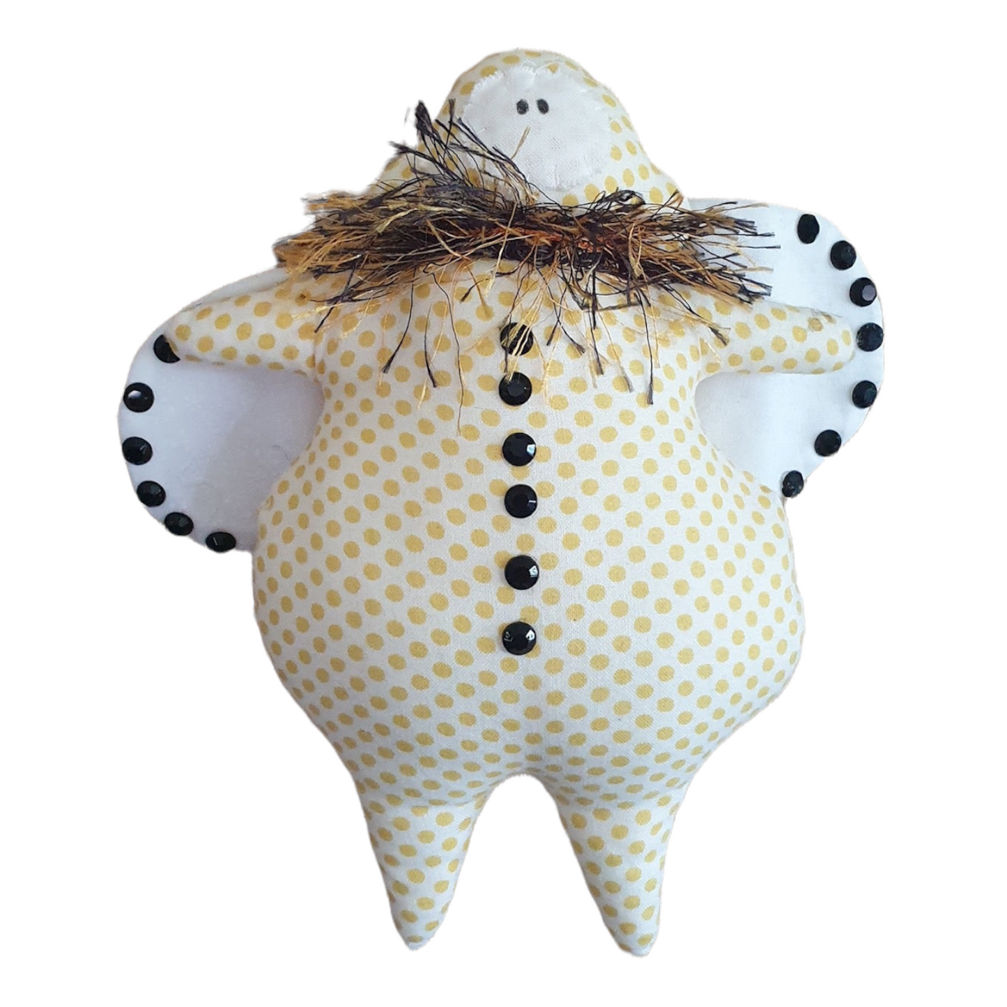 Tooth Fairy, Hanging Toy Stuffed Animals Splash Quilting Tooth fairy Yellow Spotty