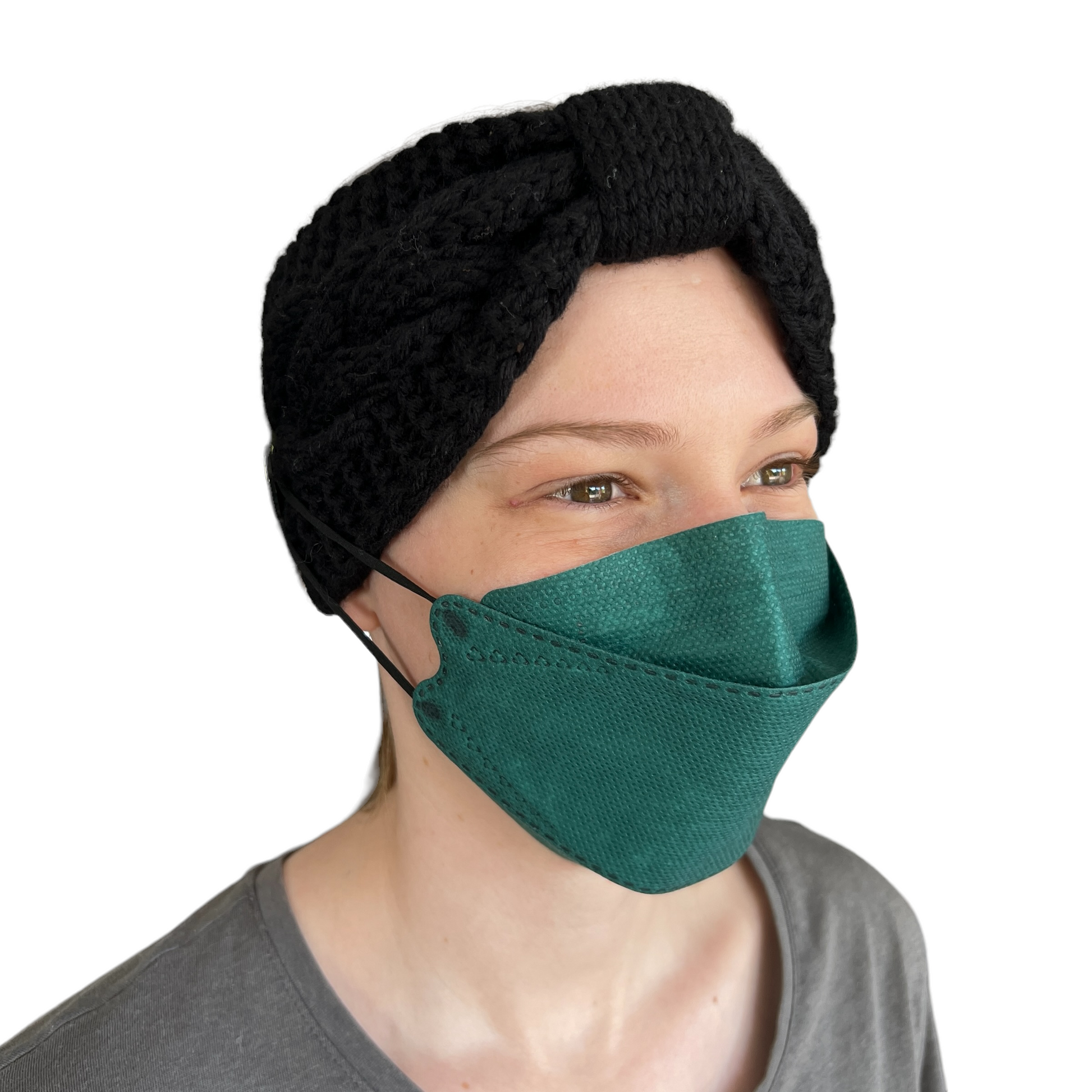 Knitted Headband with Buttons Mask SPIRIT SPARKPLUGS