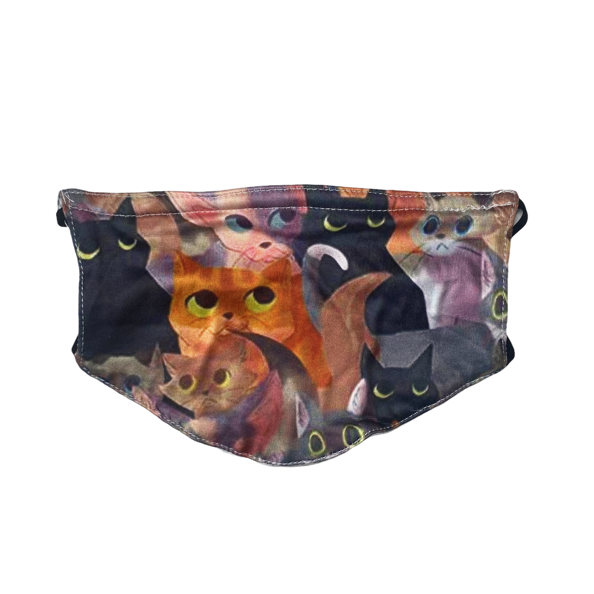 Adult Reusable Fabric Cotton Masks Mask SPIRIT SPARKPLUGS Cat Bandana