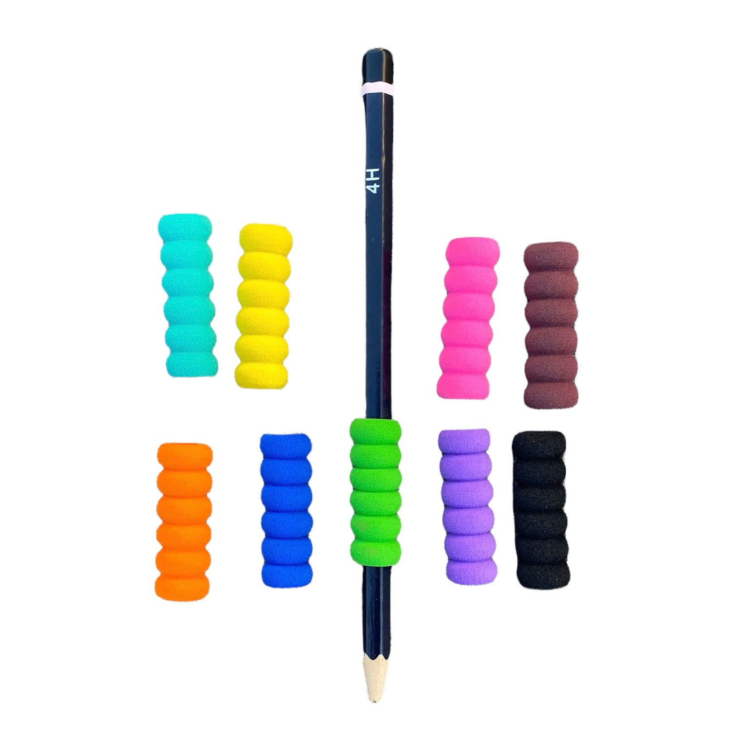 Foam Pencil Grips Stationery SPIRIT SPARKPLUGS Assorted (Full Colour Range)