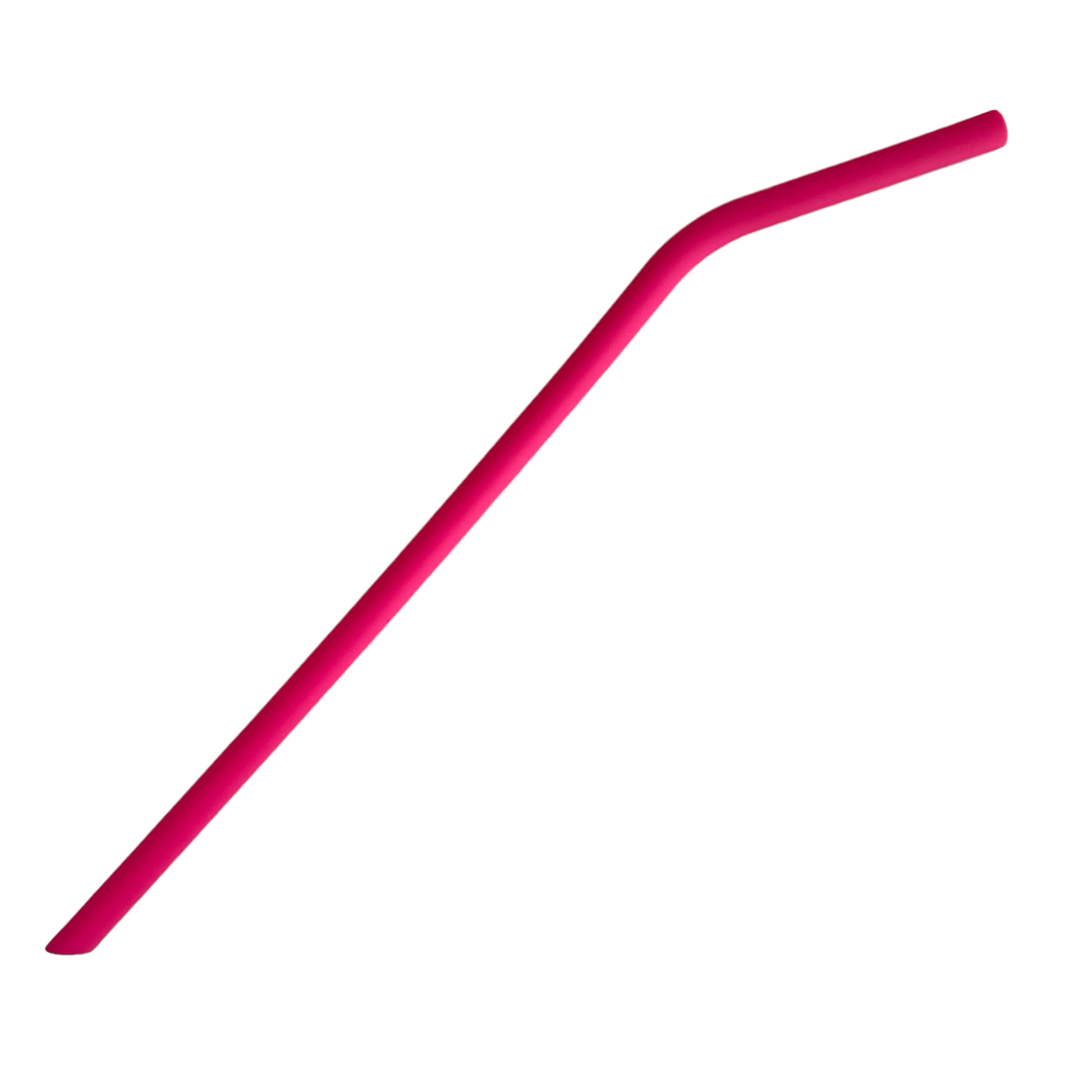 Tall Silicone Straws  SPIRIT SPARKPLUGS Hot Pink
