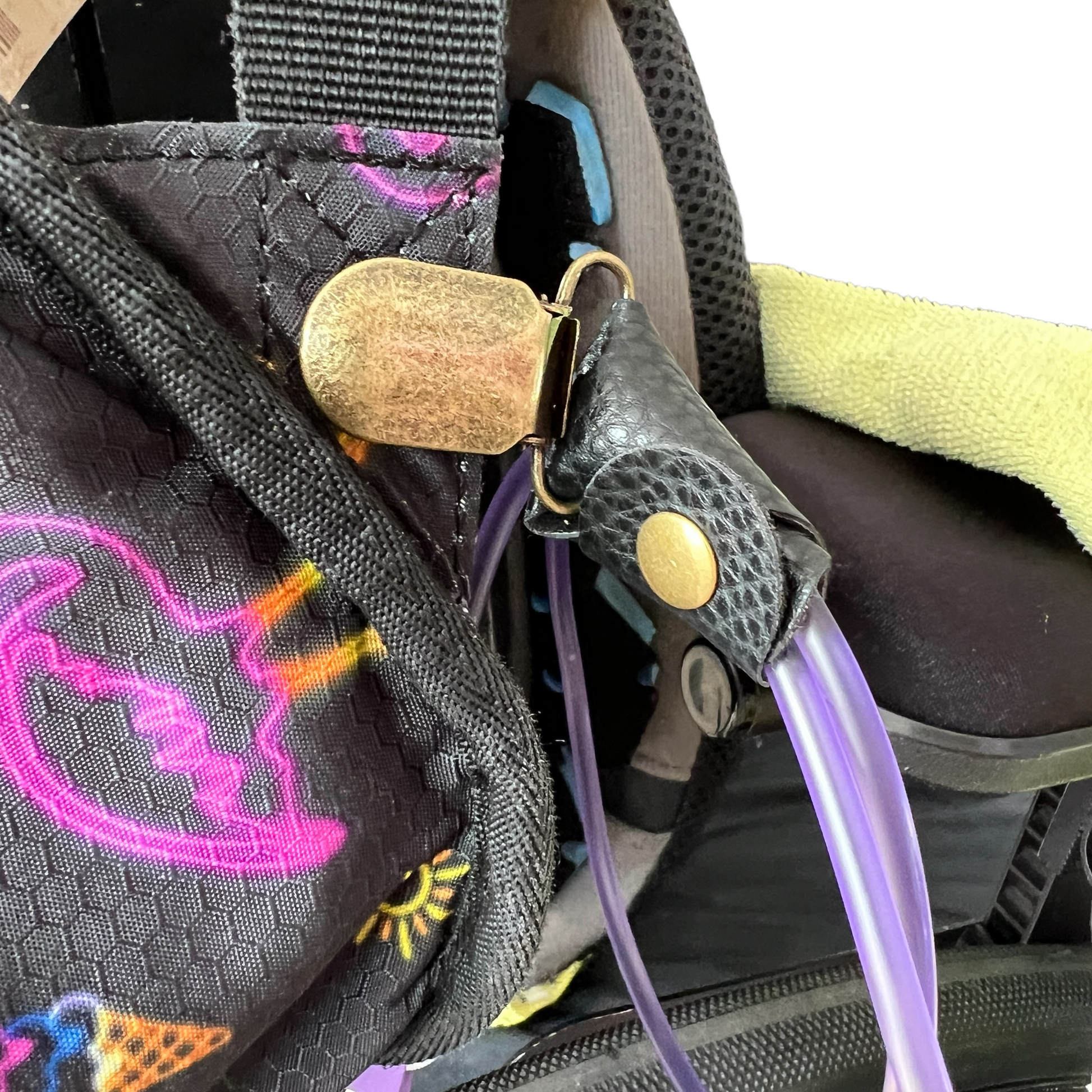 Leather Tubie Clip / Handbag Accessory  SPIRIT SPARKPLUGS