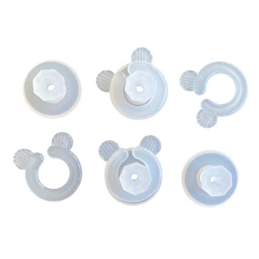 Duvet Clips — 4 Pack  SPIRIT SPARKPLUGS Clear