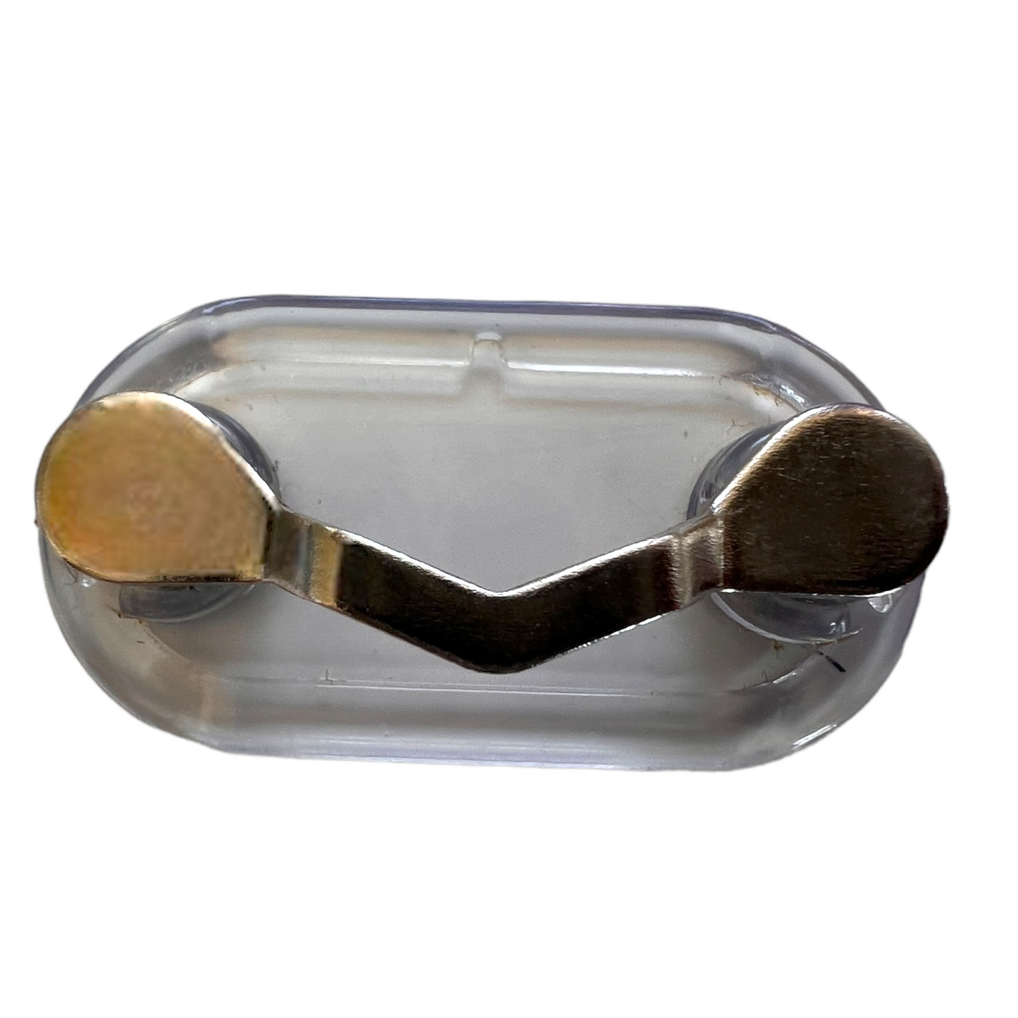 💡🍦📸 Magnetic Glasses Clip SPIRIT SPARKPLUGS Silver + Transparent