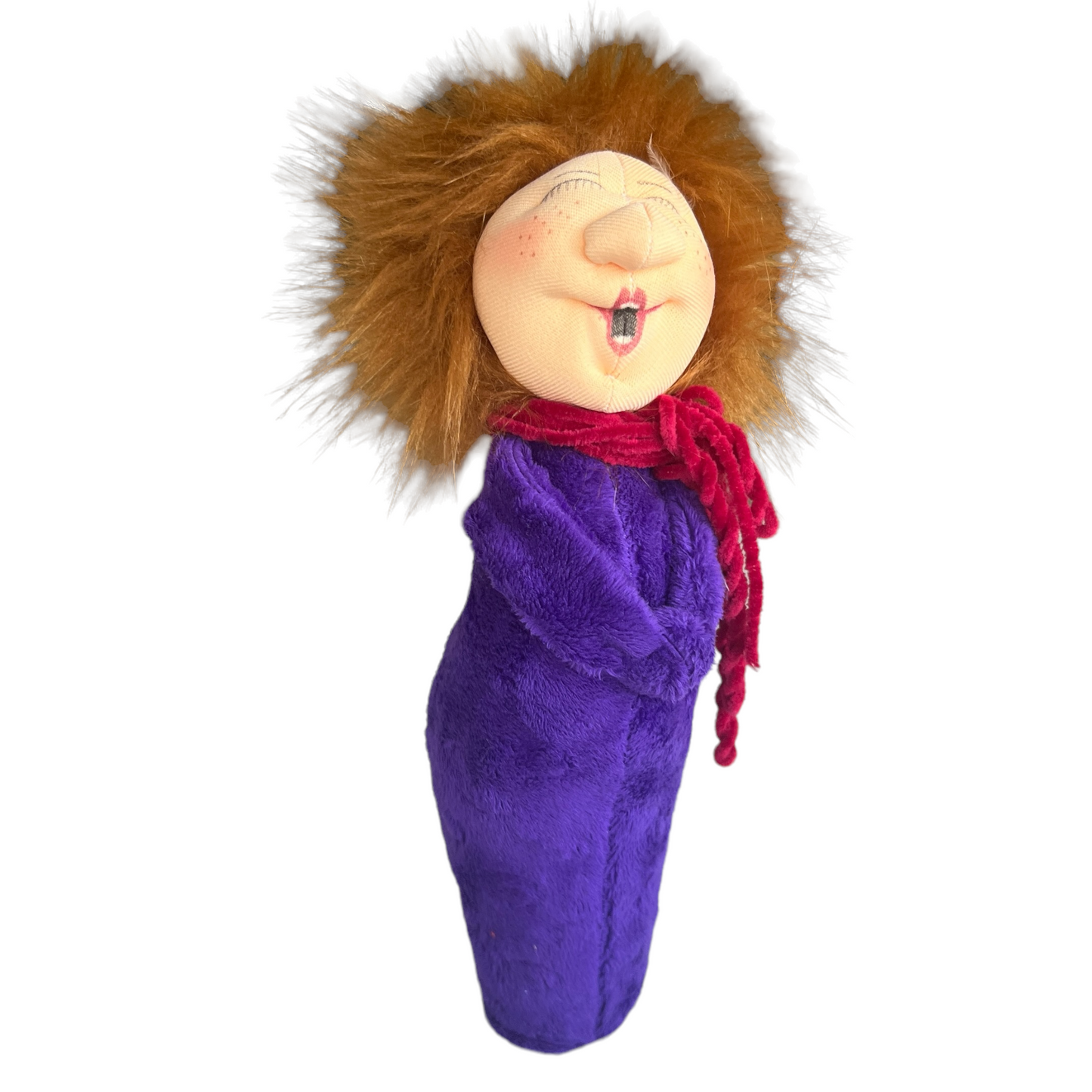 Choir Singers, Large Doll Splash Quilting Mavis / Purple with Red Scarf