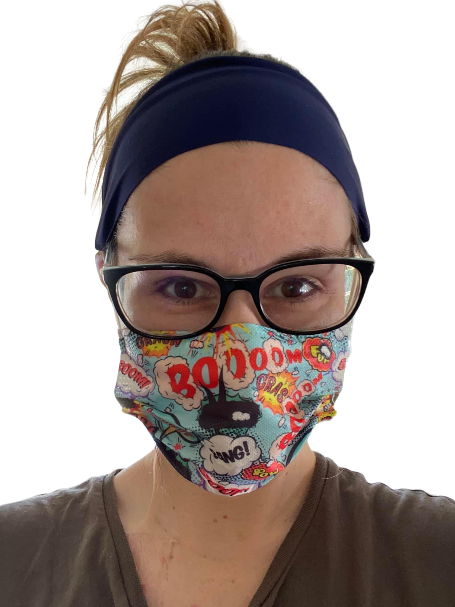 Headband with Buttons Mask SPIRIT SPARKPLUGS