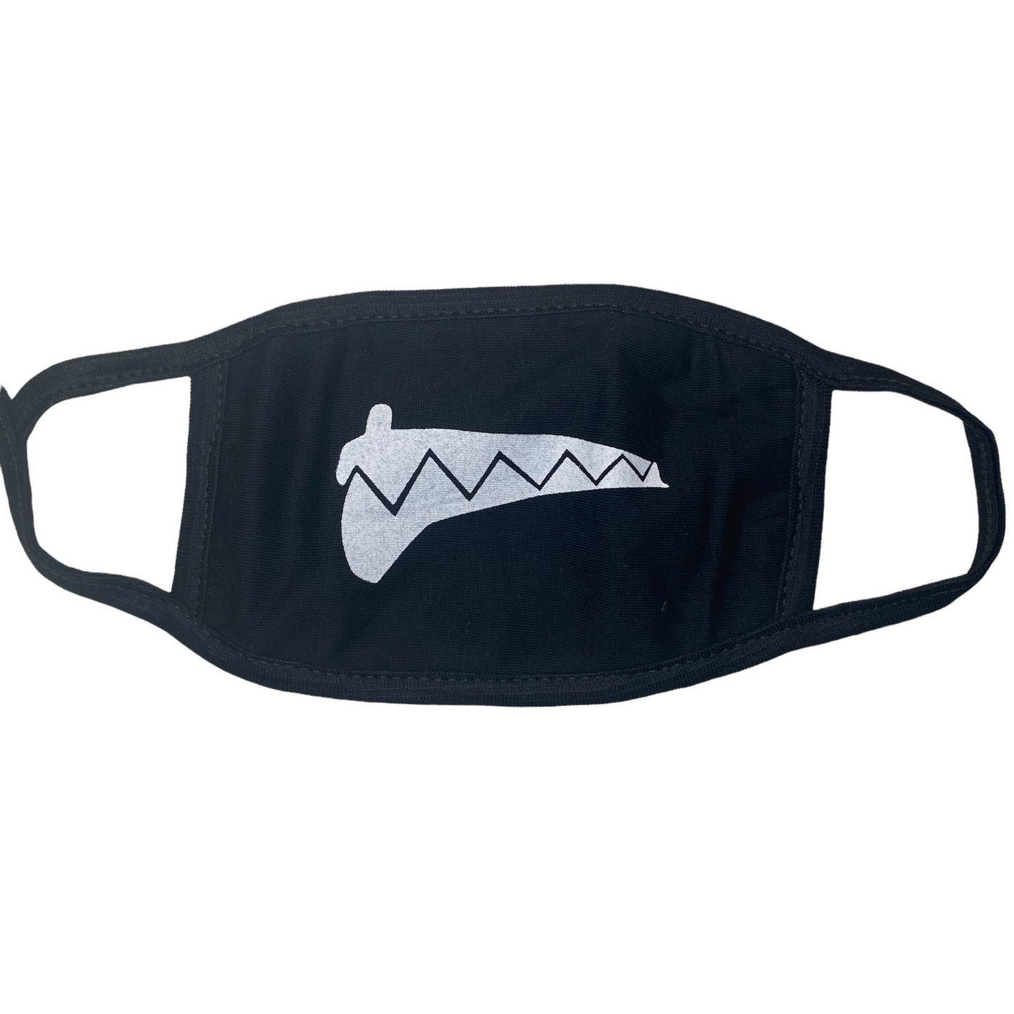 Adult Reusable Fabric Cotton Masks Mask SPIRIT SPARKPLUGS Toothy Side Grin Black/White