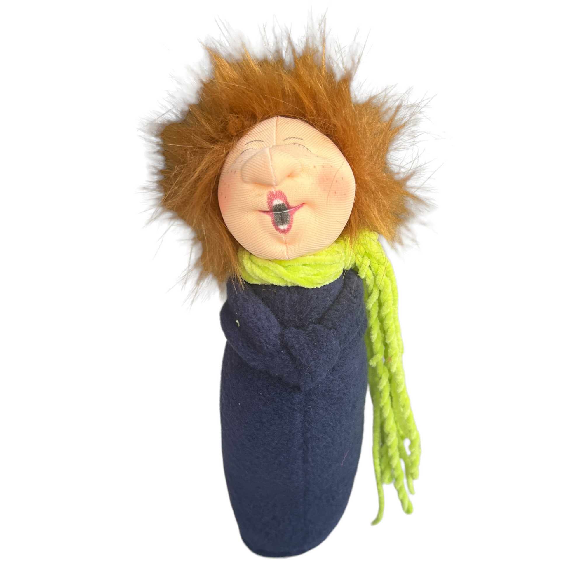 Choir Singers, Large Doll  Splash Quilting Glenys / Navy with Green Scarf