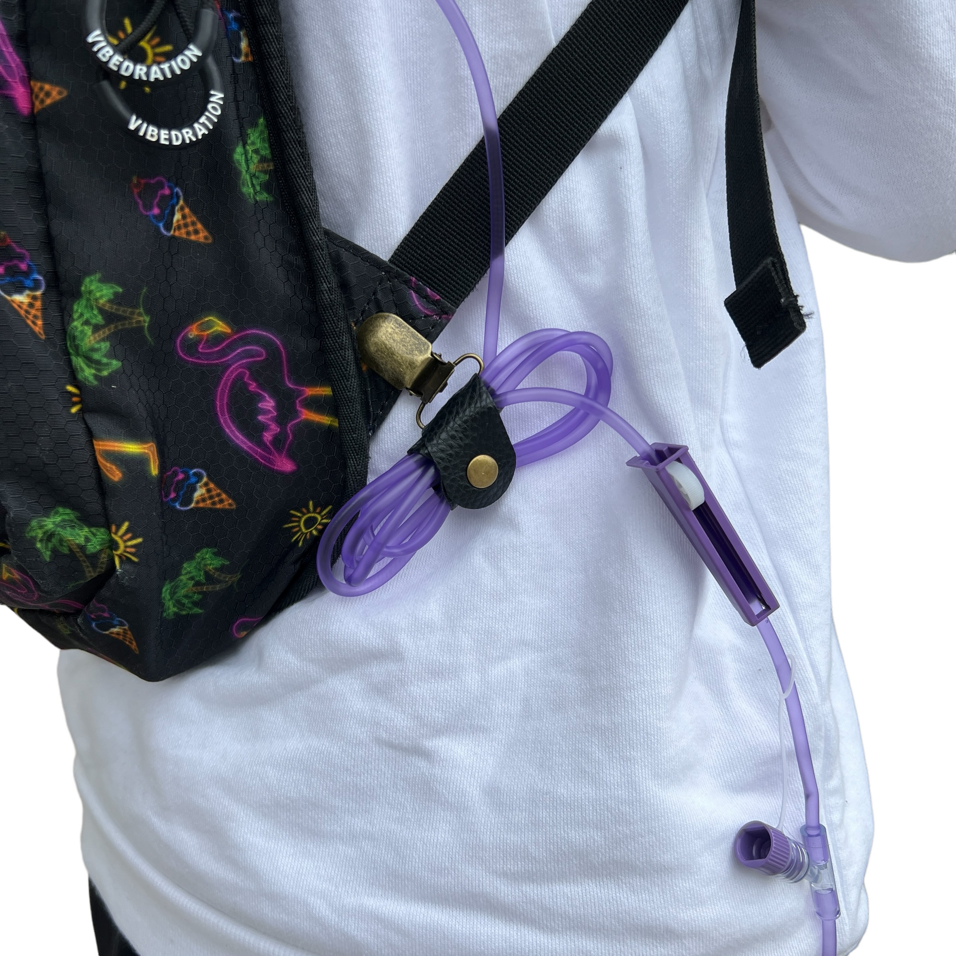 Leather Tubie Clip / Handbag Accessory  SPIRIT SPARKPLUGS