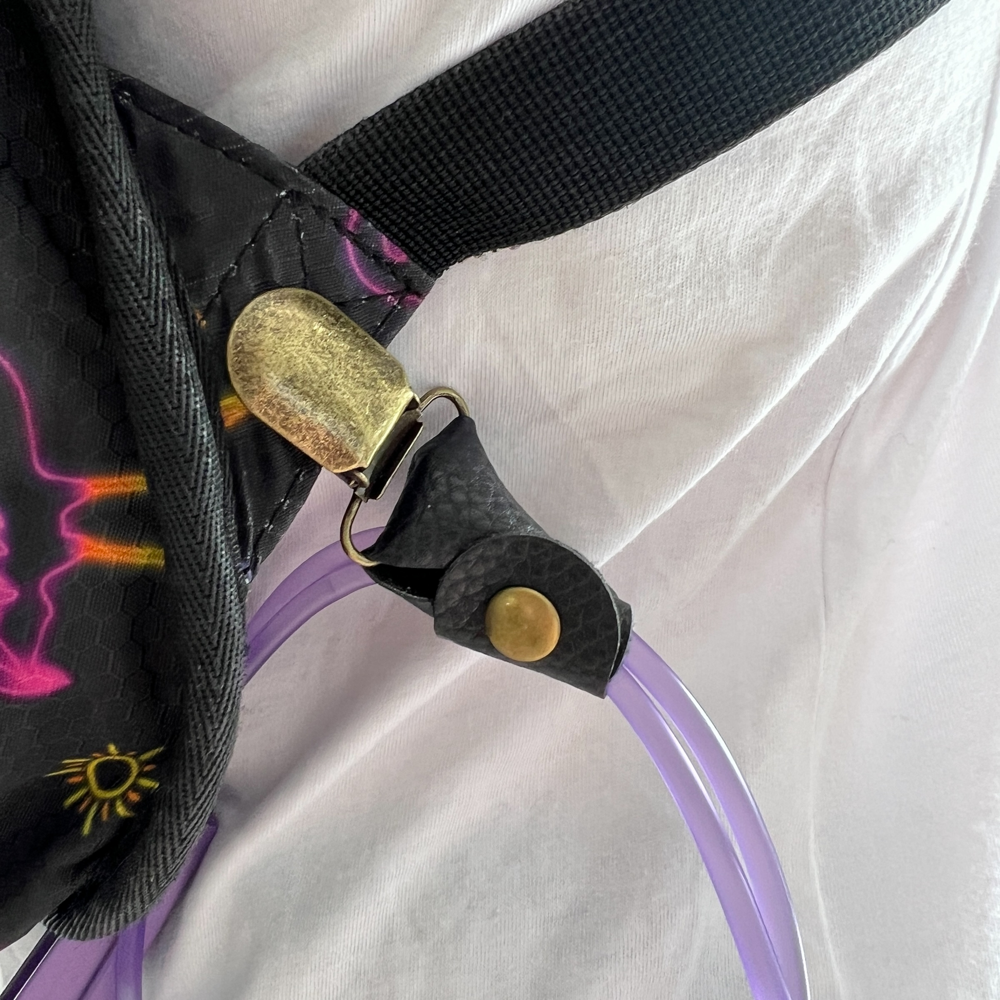 Leather Tubie Clip / Handbag Accessory  SPIRIT SPARKPLUGS