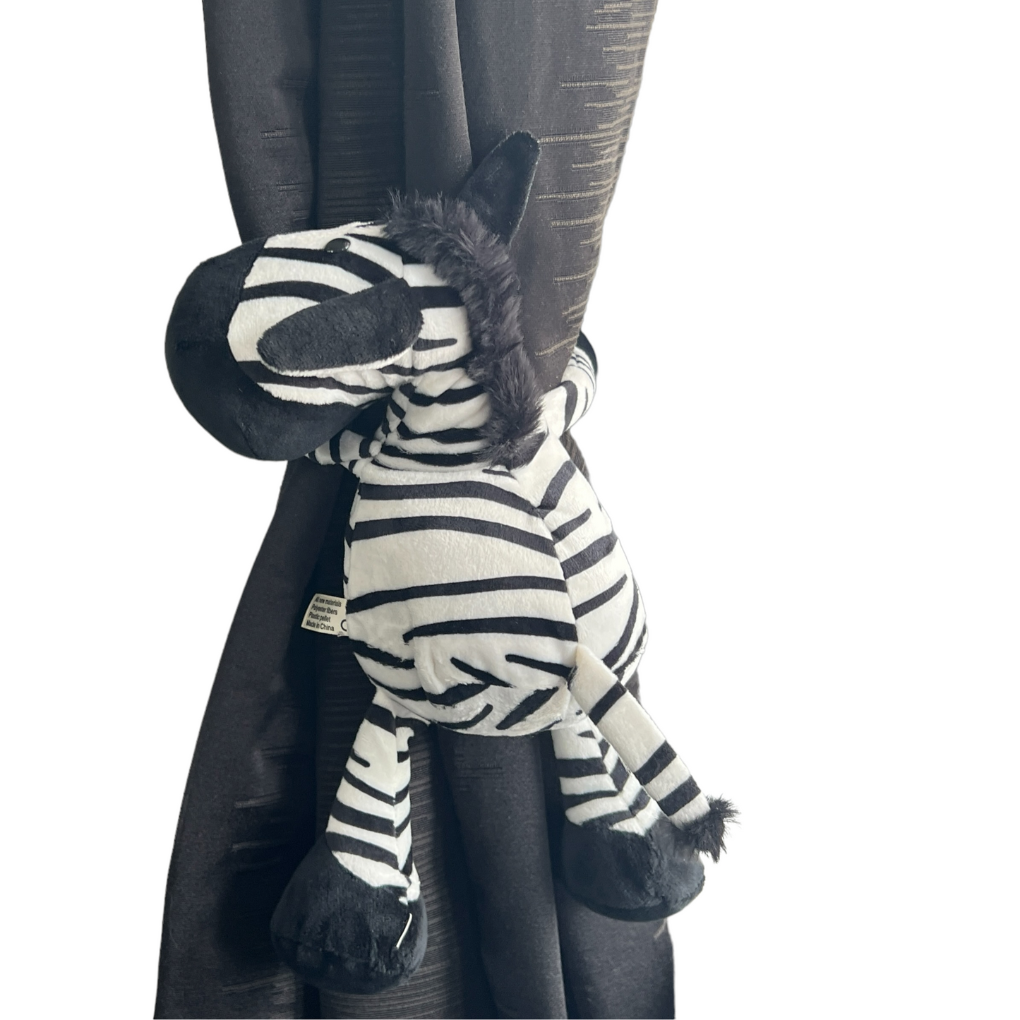 Curtain Holder — Plush (Zebra) Curtain Holdbacks & Tassels SPIRIT SPARKPLUGS