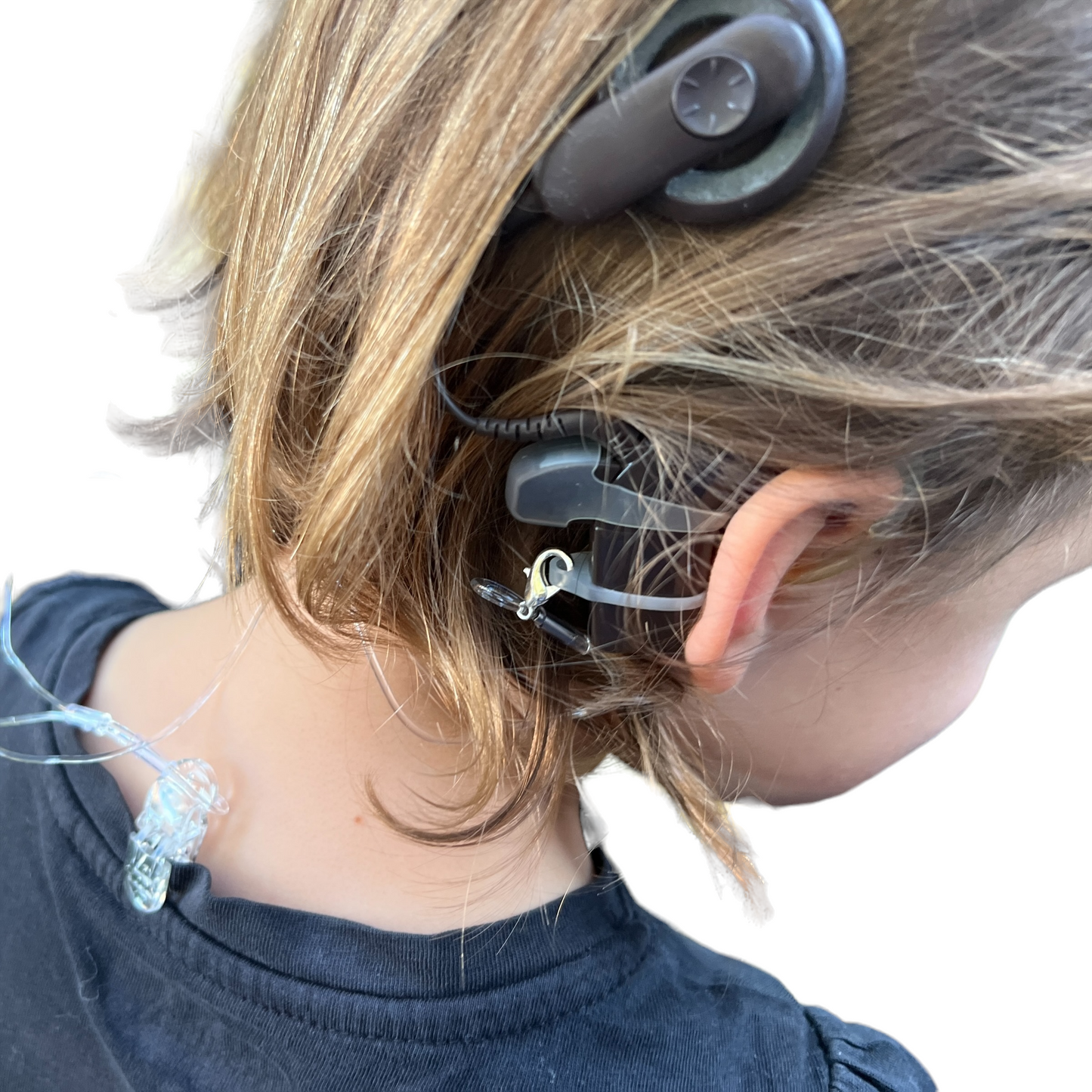 Hearing Aid Safety Clips — Transparent Hearing Aids SPIRIT SPARKPLUGS