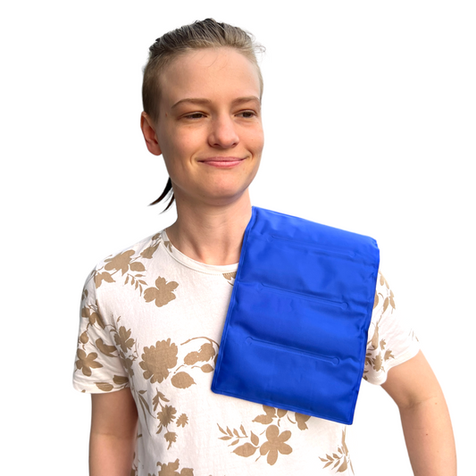 Reusable Ice Pack —  with elastic strap (leg, arm, ribs, spine, etc)uu Ice Packs SPIRIT SPARKPLUGS Blue