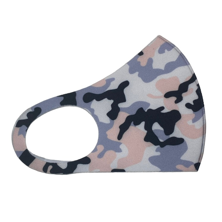 Adult Neoprene Reusable Mask — Camo Mask SPIRIT SPARKPLUGS Peach Camo