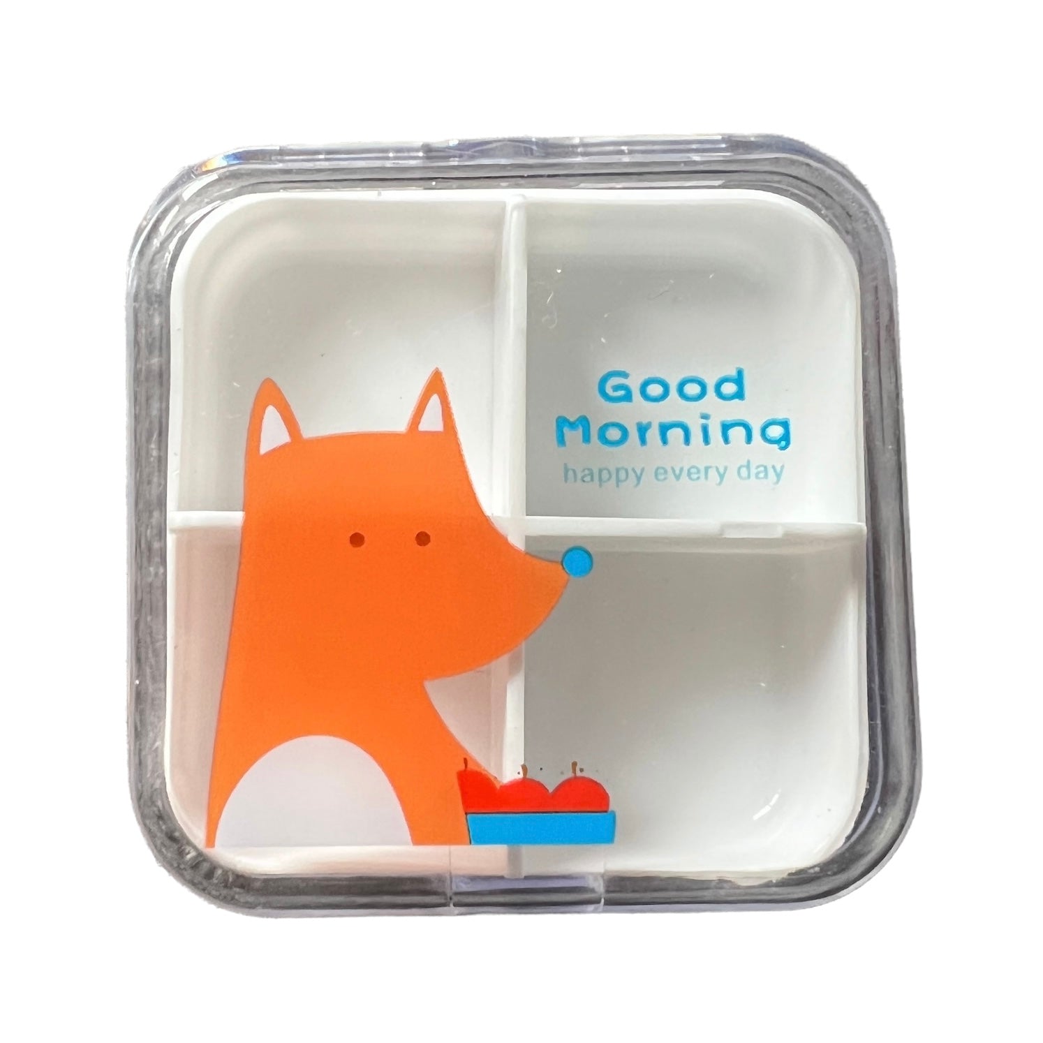 Travel Medication Container - 4 compartment Medical SPIRIT SPARKPLUGS Fox