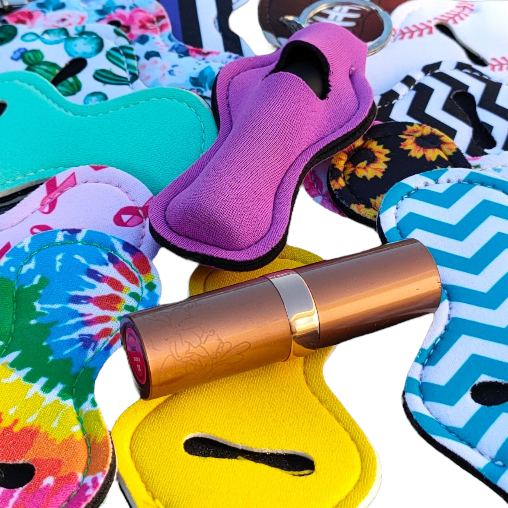 Keyring — Lipstick/Chapstick Holder Keychains SPIRIT SPARKPLUGS