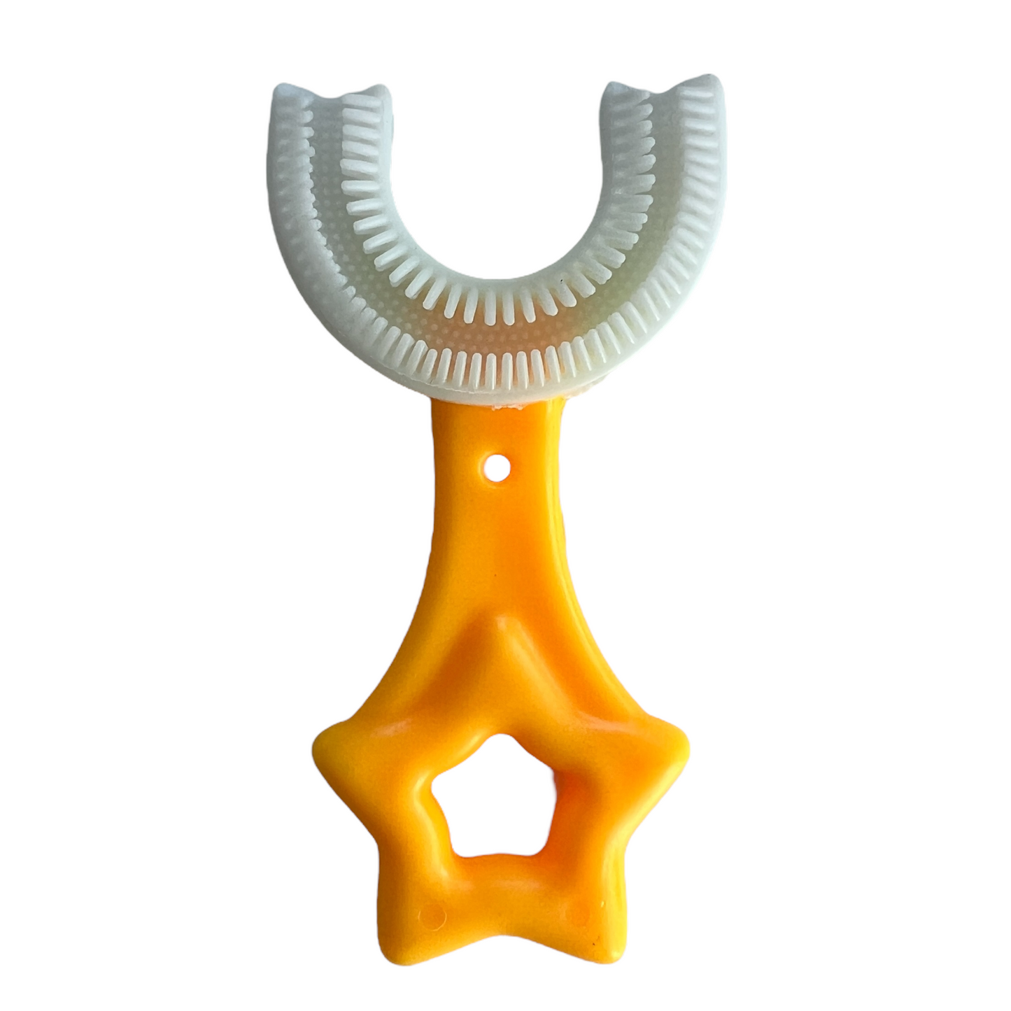 Kids “U” Whole Mouth Toothbrush  SPIRIT SPARKPLUGS Yellow Star Large