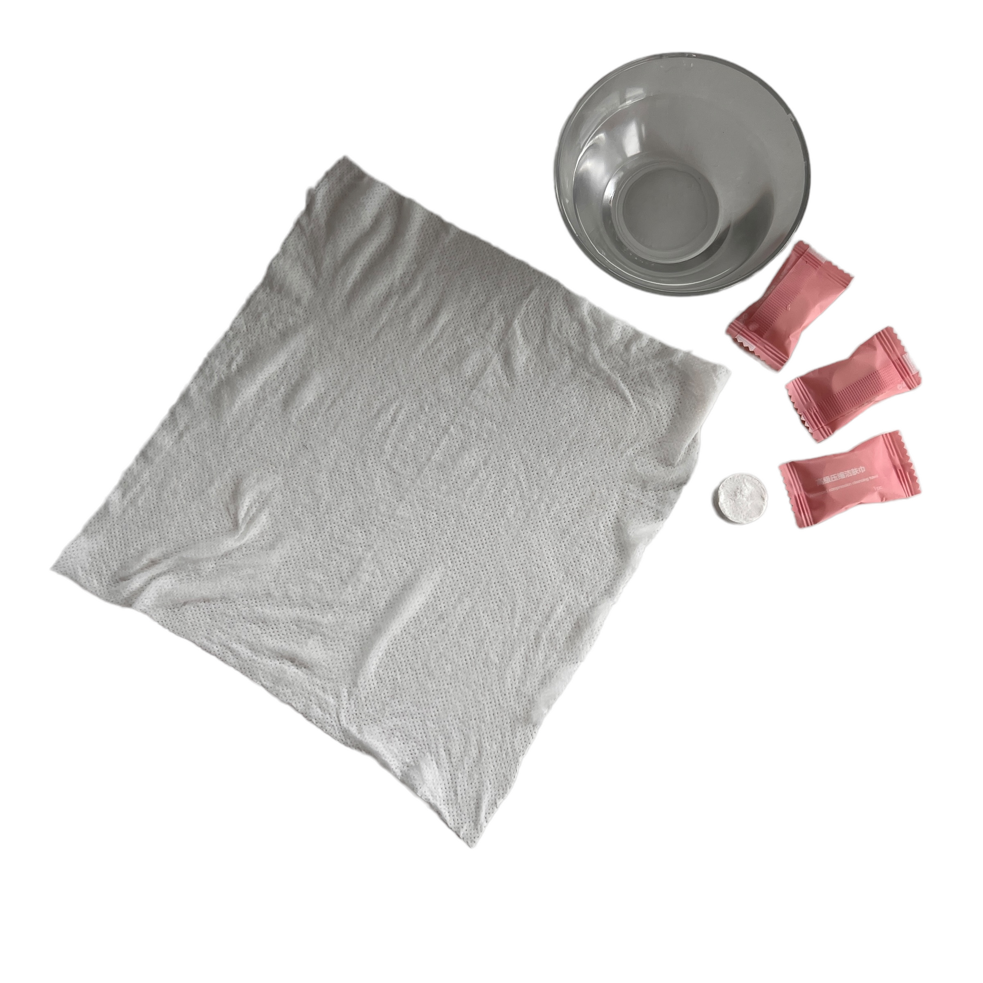 Compressed Hand Towels  SPIRIT SPARKPLUGS White Set of 4