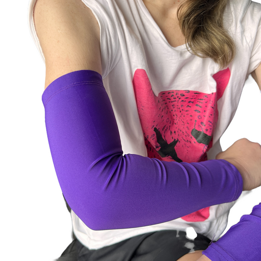 🎨 📏Sun UV Sleeve (gardening, fishing, car)  SPIRIT SPARKPLUGS Purple Large