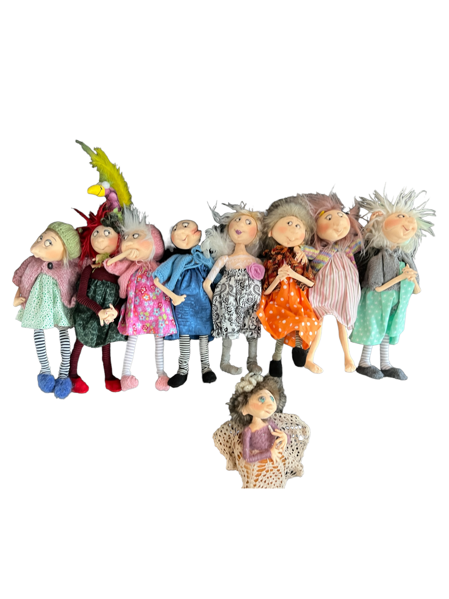 Tina, Sitting Standing Dolls  Splash Quilting