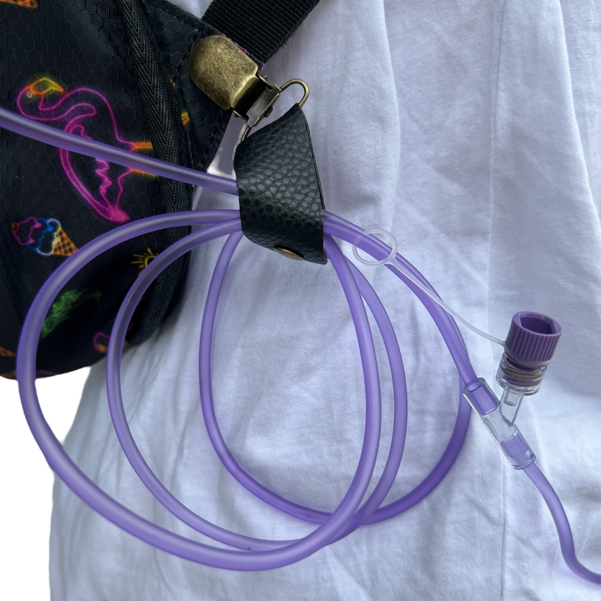 Leather Tubie Clip / Handbag Accessory  SPIRIT SPARKPLUGS