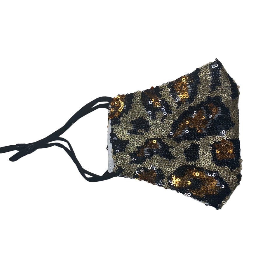 Adult Reusable Fabric Sequin Mask Mask SPIRIT SPARKPLUGS