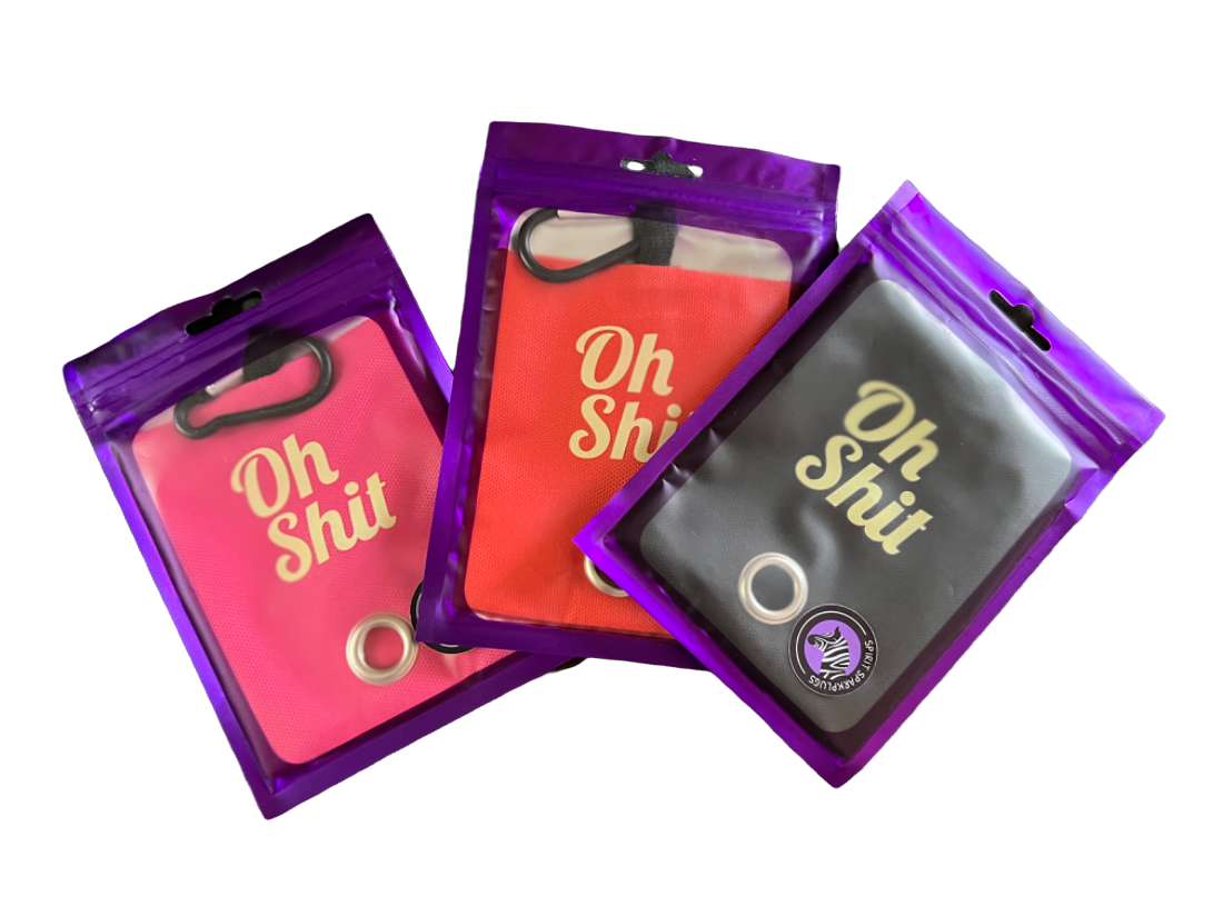 “Oh Sh*t” Rubbish Bag Dispenser Pet Waste Bag Dispensers & Holders SPIRIT SPARKPLUGS