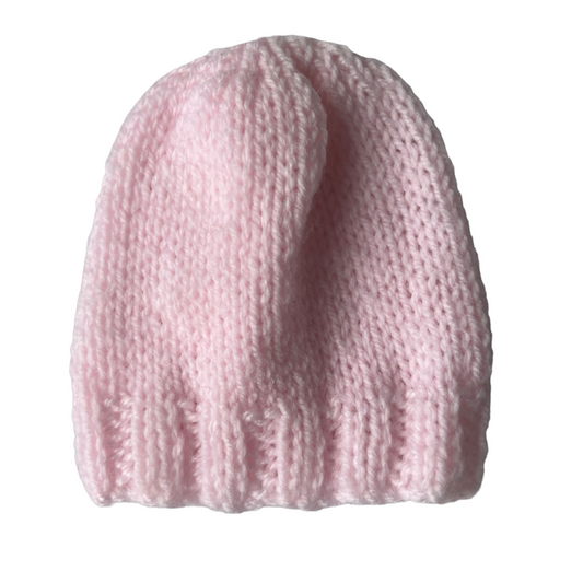 Knitting by Splash  Splash Quilting Pink Beanie